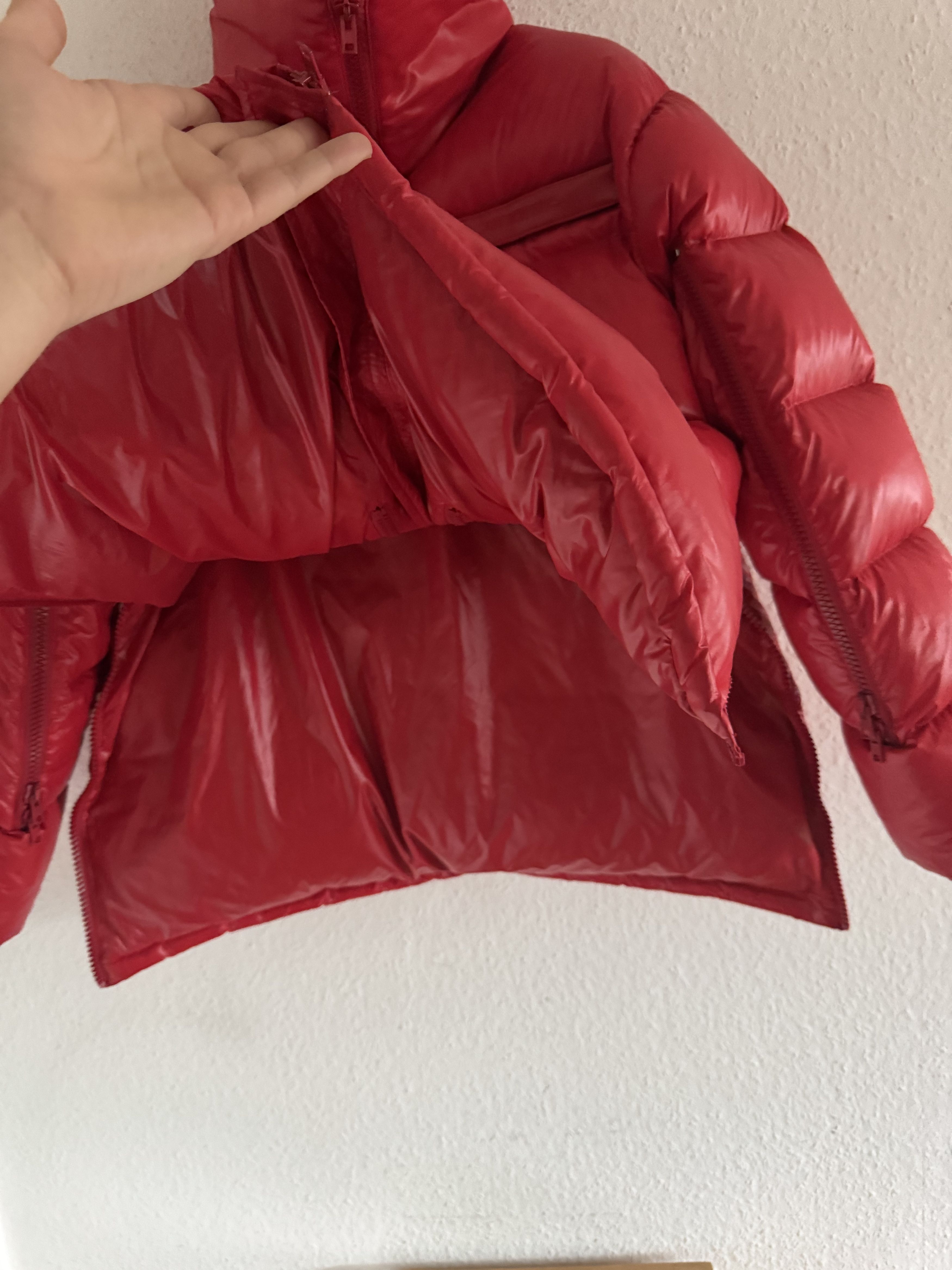 Calvin Klein 205W39NYC Red Oversized Puffer Jacket Size US XL / EU 56 / 4 - 13 Thumbnail