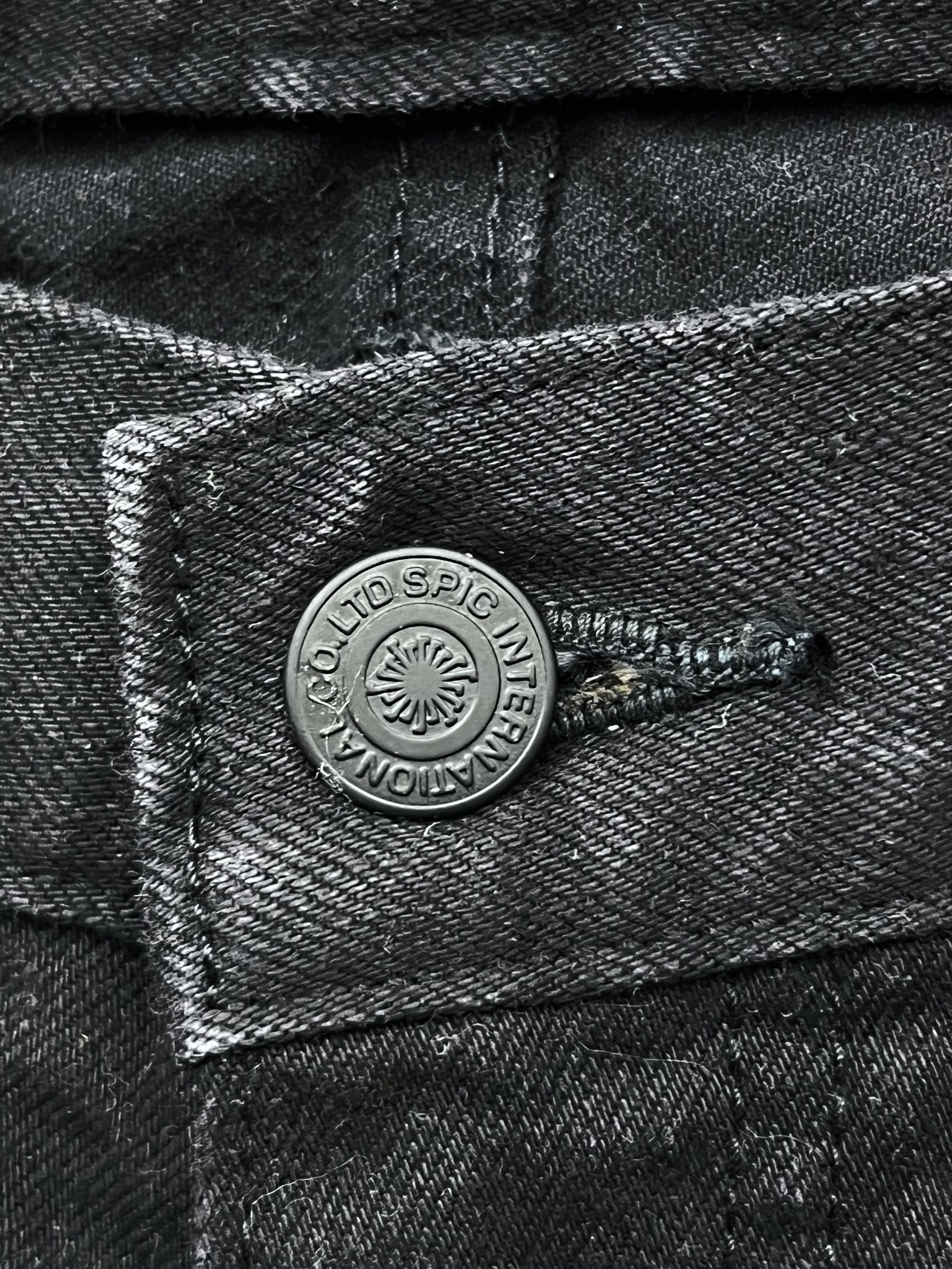 Tornado Mart 🔥Vintage TORNADO MART JAPAN Black Clawmark Slim Fit Denim Size US 31 - 6 Thumbnail