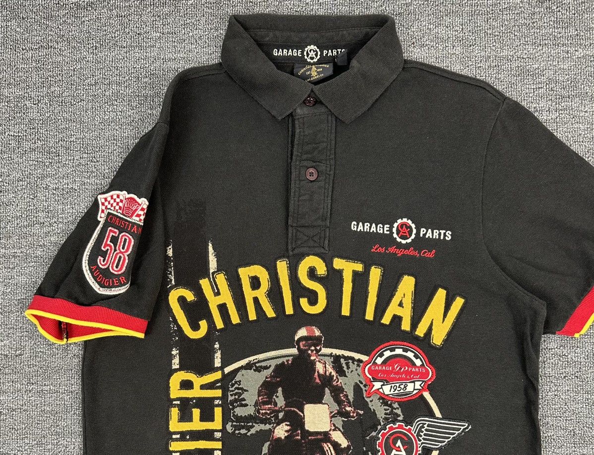 Christian Audigier Rare🔥Christian Audigier Collar Shirt Big Logo Spell Out Size US M / EU 48-50 / 2 - 5 Thumbnail