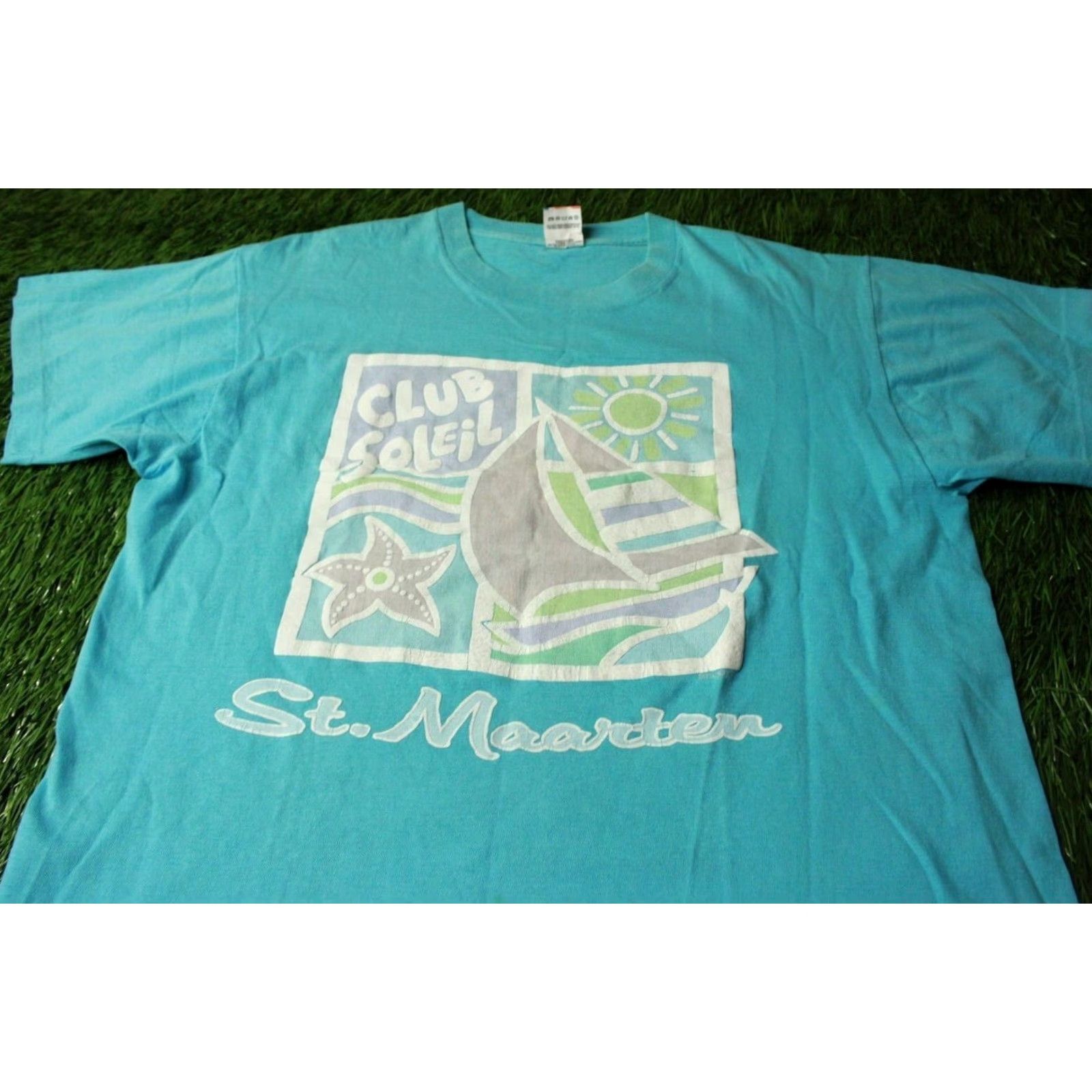 Fruit Of The Loom ST. MAARTEN 1990 VINTAGE SHIRT JERSEY TEE Fruit of the Loom XL Blue Mens 1990s Shirt Size US XL / EU 56 / 4 - 2 Thumbnail