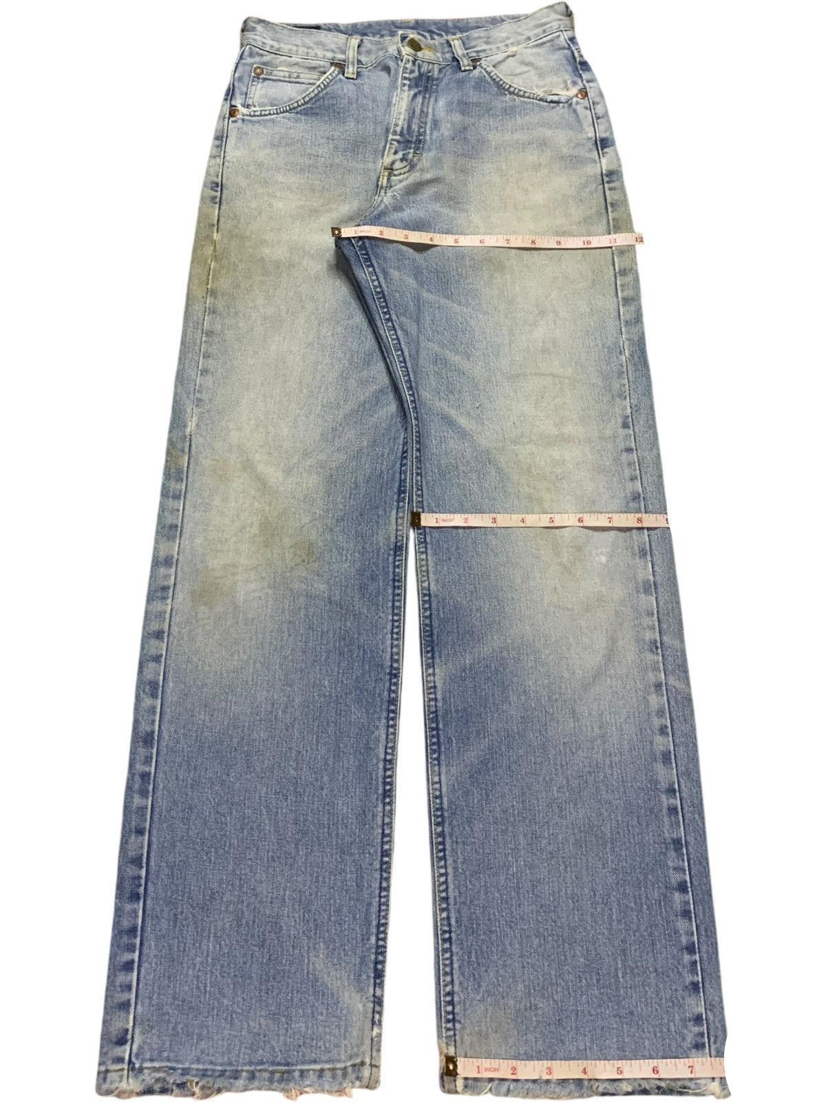 Lee SALES🔥Vintage Japanese Lee Mud Wash Distressed Loose Jeans Size US 28 / EU 44 - 14 Thumbnail