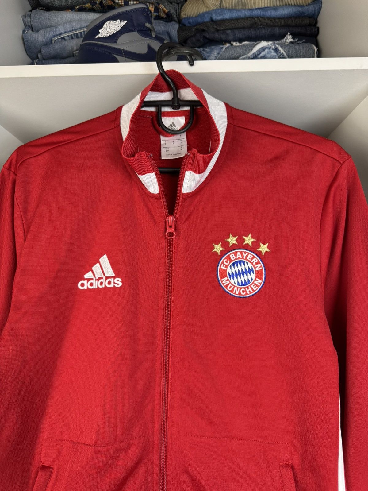 Other 2016 2017 Adidas Bayern Munich Track Jacket Size US S / EU 44-46 / 1 - 2 Thumbnail
