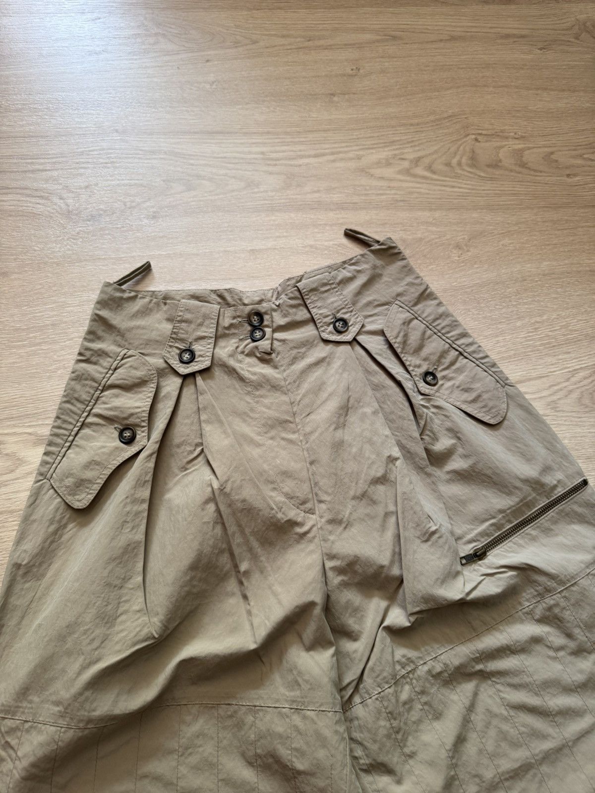 Ivan Grundahl Vintage 00’s Ivan Grundahl y2k Avant Garde Baggy Cargo Pants Size 26" / US 2 / IT 38 - 2 Thumbnail