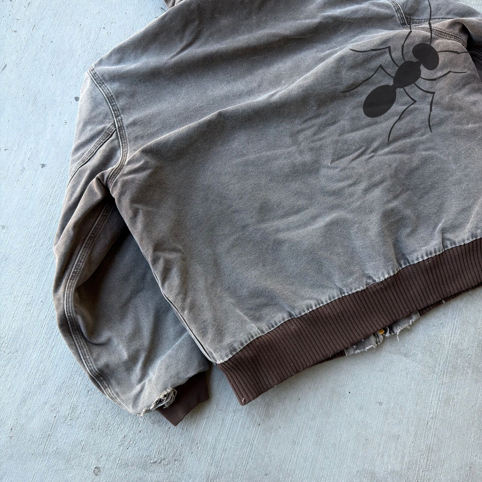 Carhartt × Vintage Carhartt faded brown hooded work wear jacket Size US L / EU 52-54 / 3 - 7 Thumbnail
