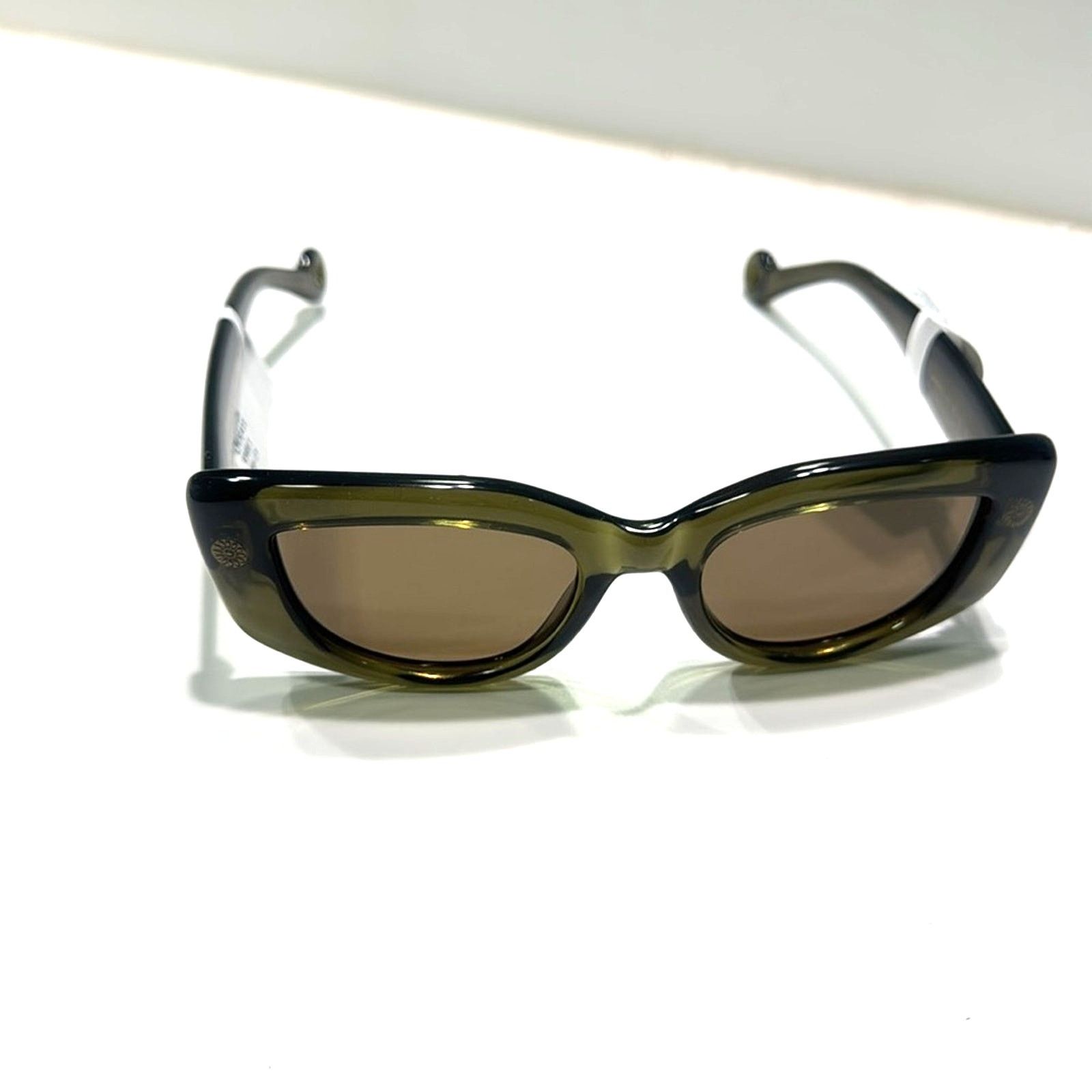 Lanvin Lanvin Daisy 50mm Rectangle Sunglasses Forest Green Size ONE SIZE - 8 Thumbnail