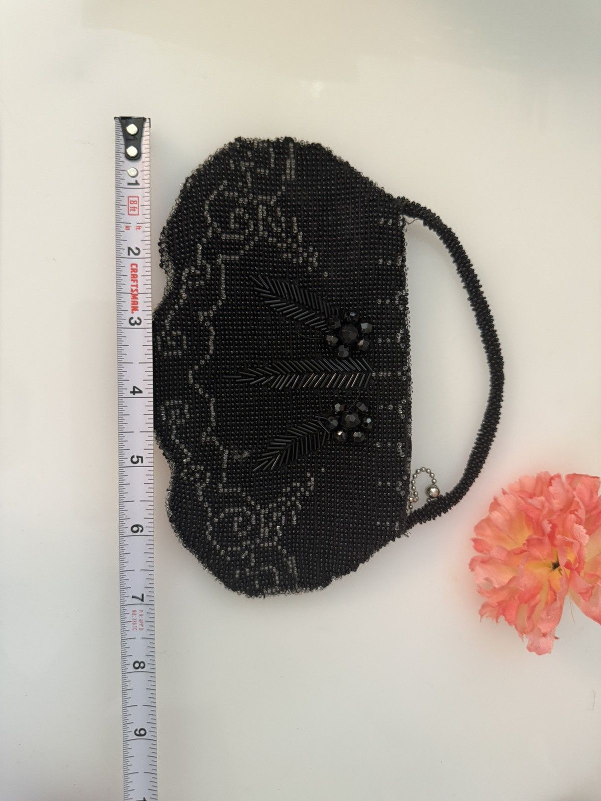 Vintage Vintage Beaded Mini Handbag Handmade Czechoslovakia Amazing Size ONE SIZE - 7 Thumbnail