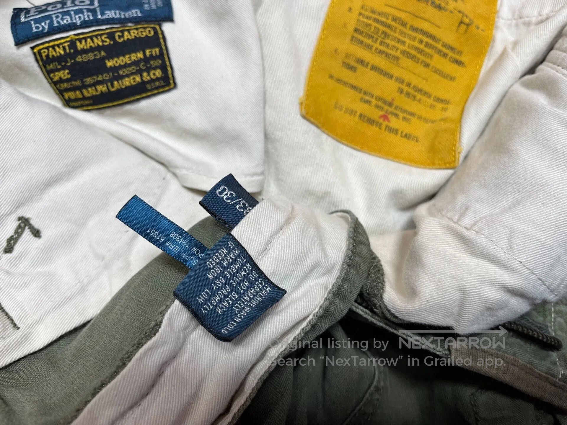 RRL Ralph Lauren Vintage Ralph Lauren Cargo Pants. Size US 33 - 5 Thumbnail