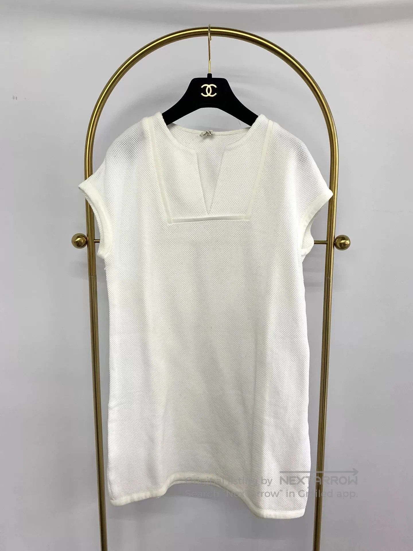 Hermes Hermes White Sleeveless Dress. Size US M / EU 48-50 / 2 - 1 Thumbnail