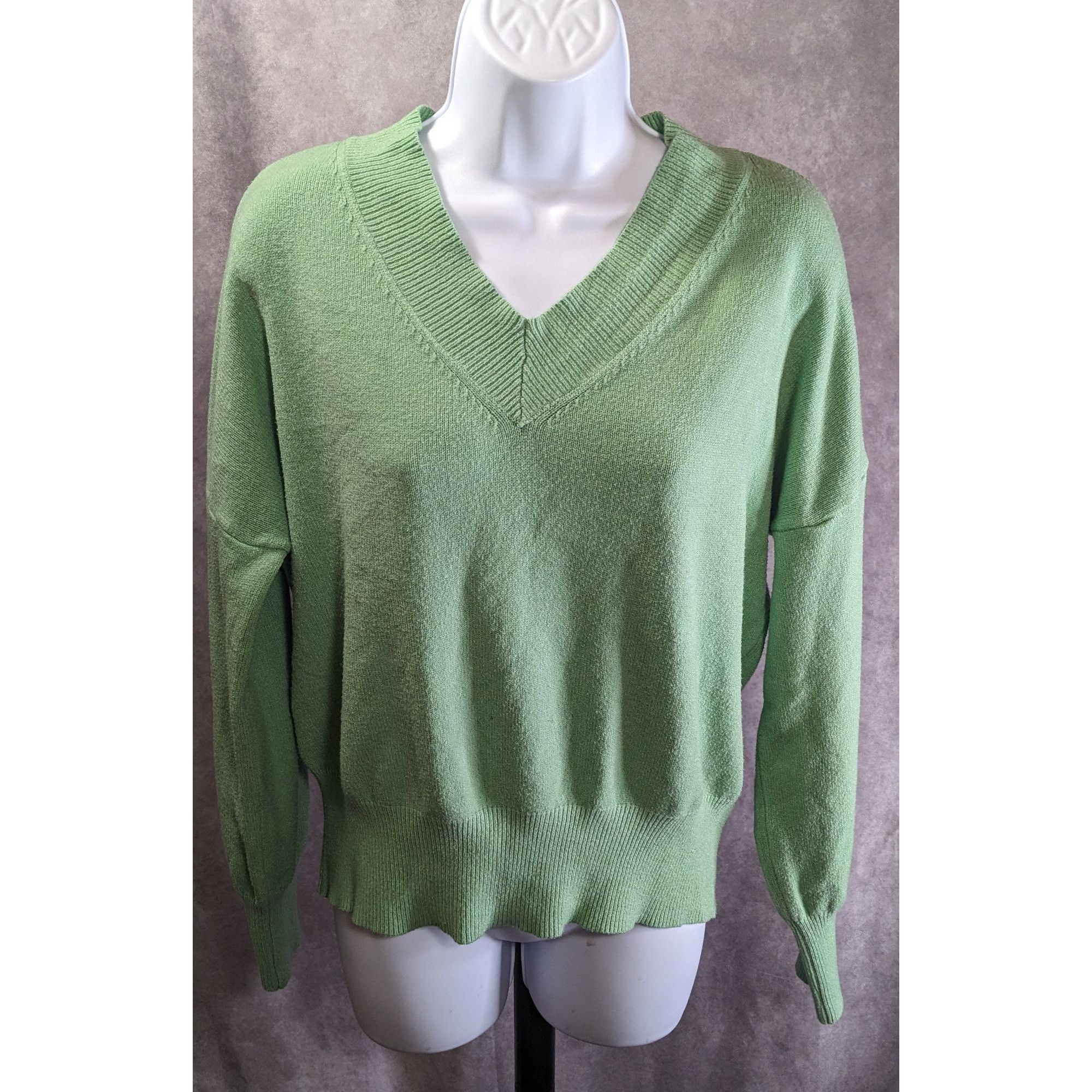 Other Philosophy Republic Clothing Mint Green Knit V-Neck Sweater Size XL / US 12-14 / IT 48-50 - 1 Thumbnail