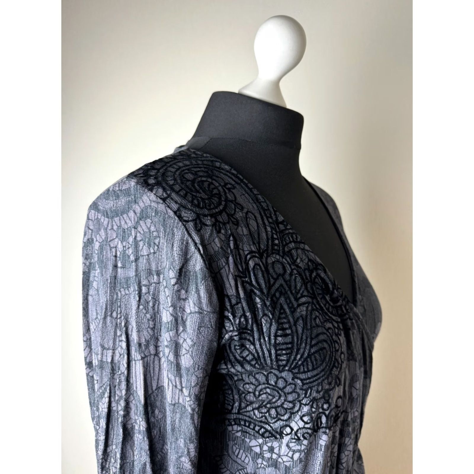 Desigual Desigual Dress L Womens Midi A-Line Black 26V2021 Size L / US 10 / IT 46 - 3 Thumbnail
