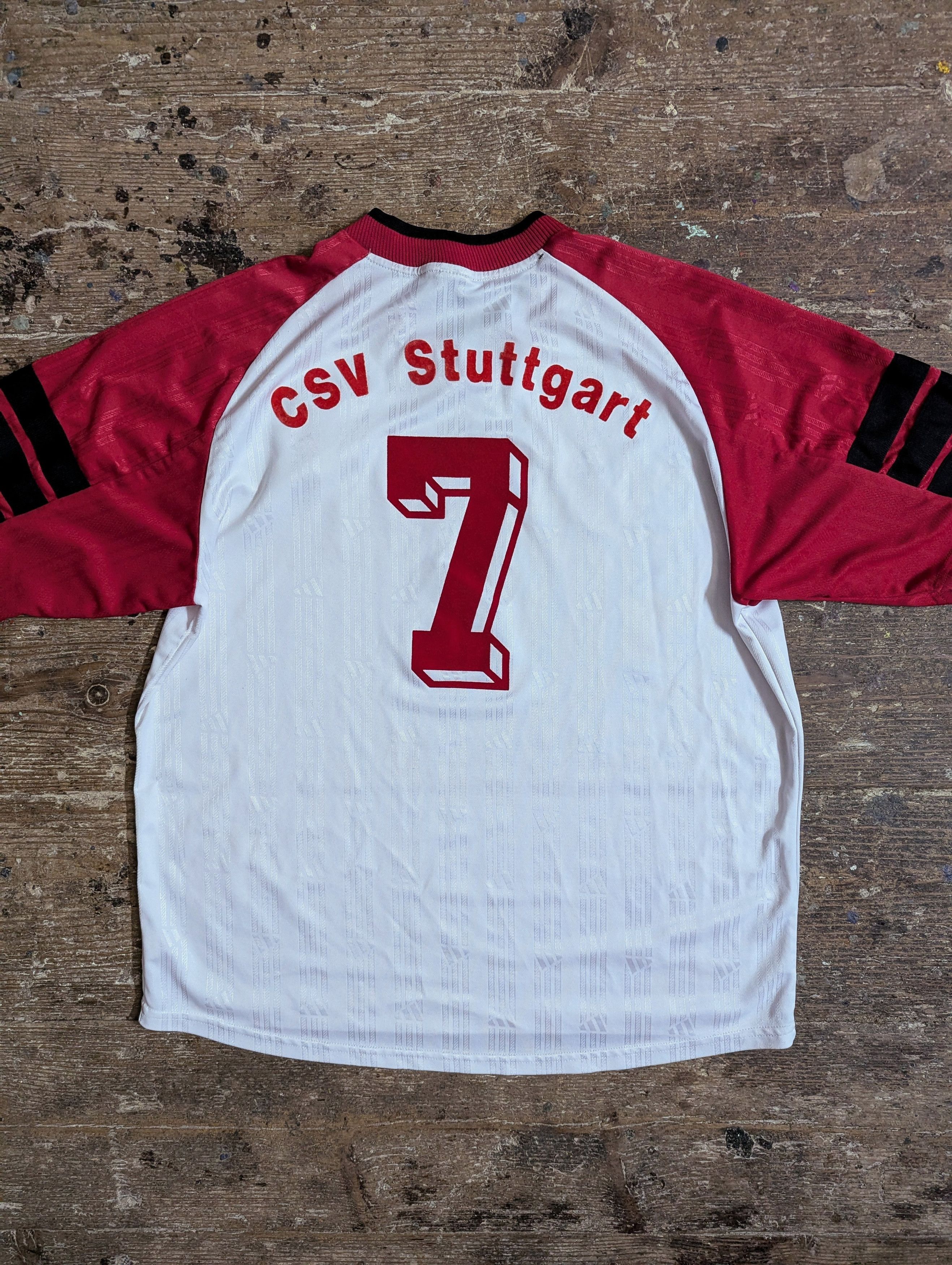 Adidas 1999 Adidas CSV Stuttgart Berner Elektrotechnik Jersey Size US XL / EU 56 / 4 - 1 Thumbnail