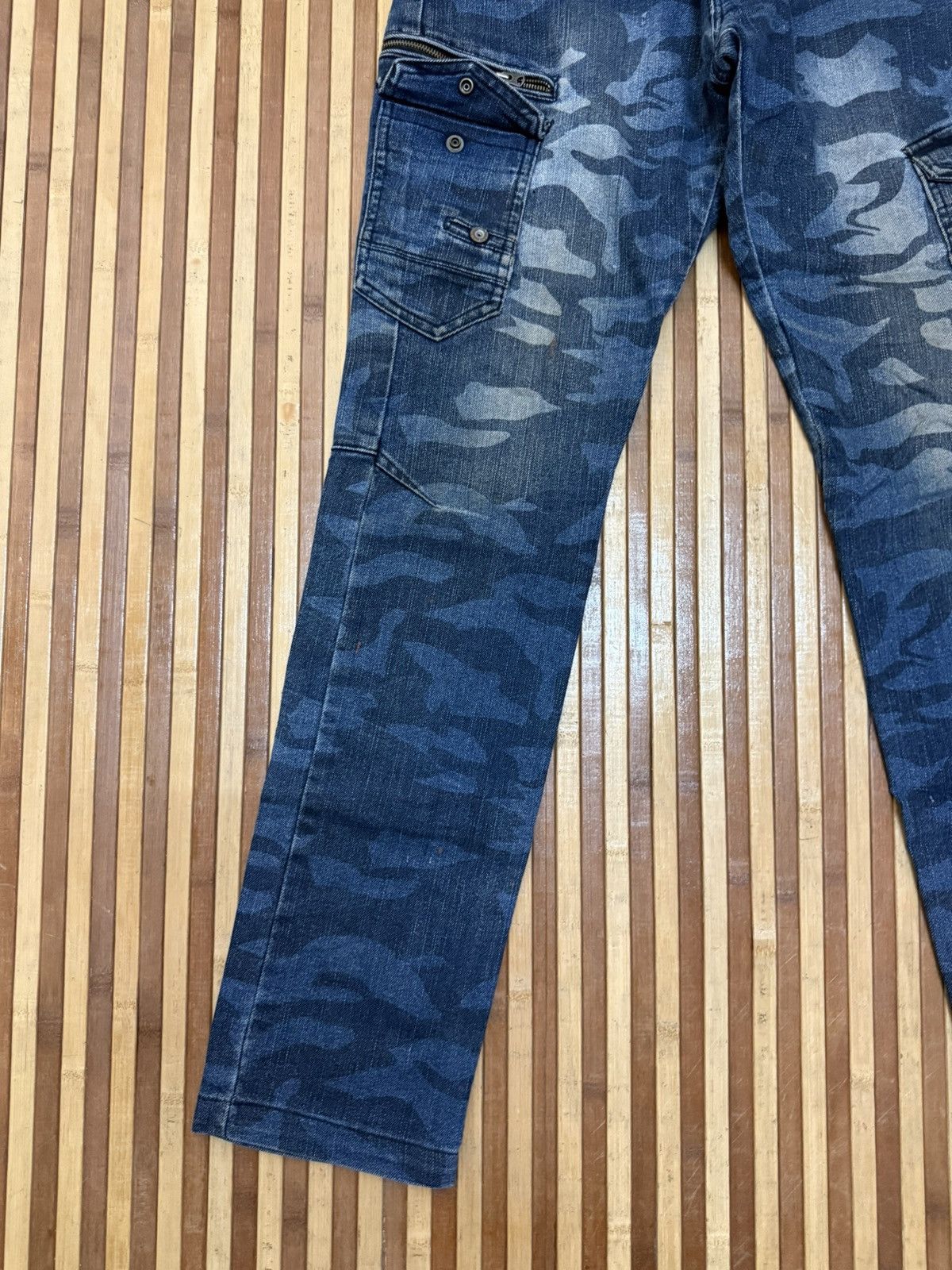 Japanese Brand Vintage Z-DRAGON Denim Cargo Pants 8 Pockets / Streetwear Size US 29 - 3 Thumbnail