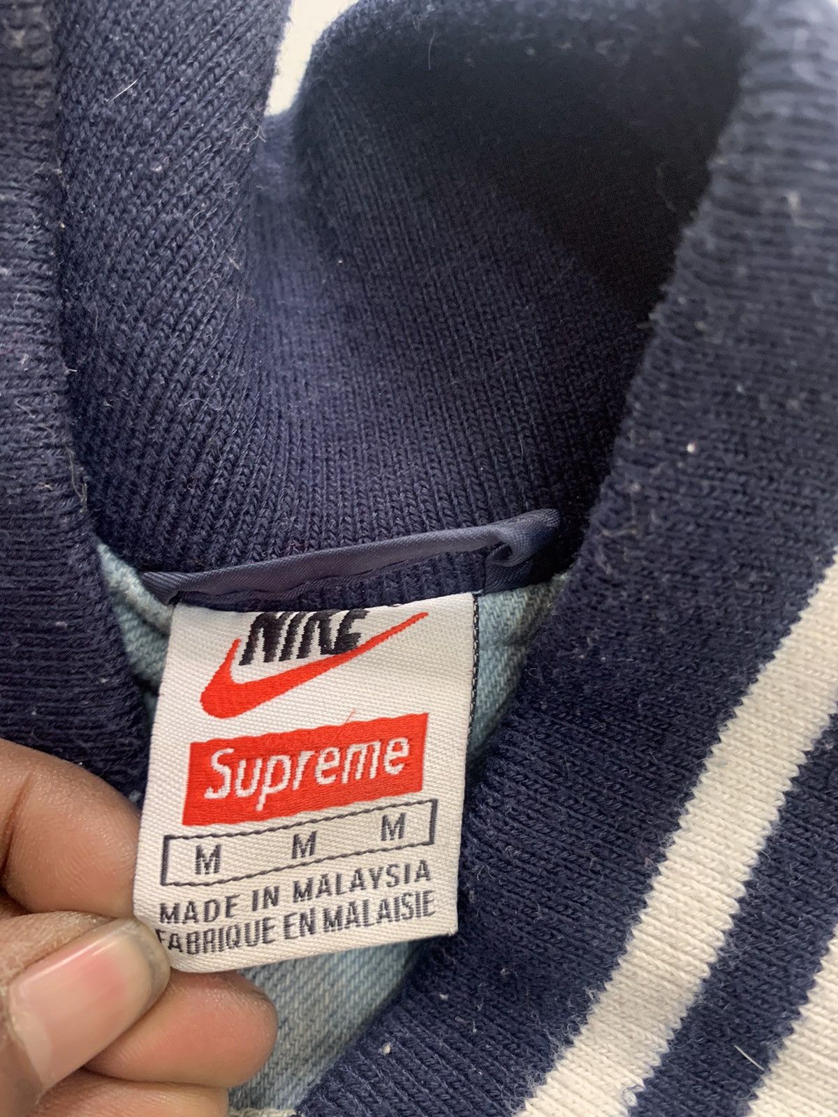 Nike × Supreme Vintage nike supreme nba patchwork bomber jacket Size US M / EU 48-50 / 2 - 9 Thumbnail