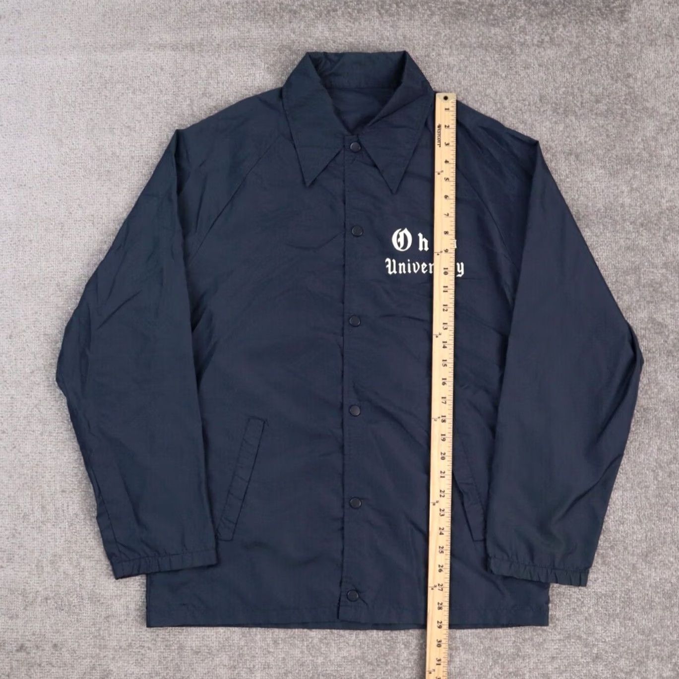Vintage VINTAGE Ohio University XL Solid Blue 60/70s Champion Style Windbreaker Jacket Mens Size US XL / EU 56 / 4 - 2 Thumbnail