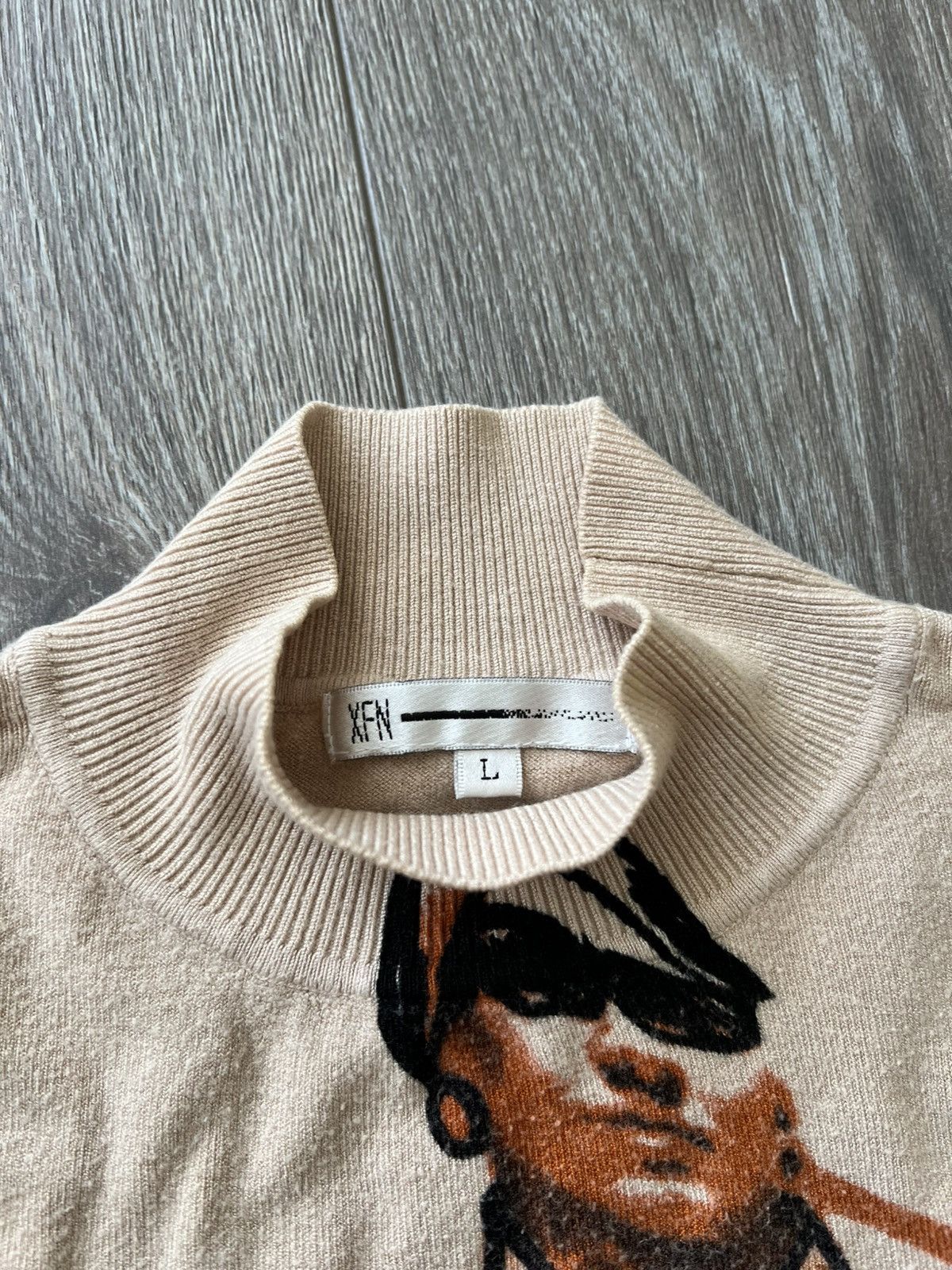 Japanese Brand Vintage XFN Leopard Graphic Print Knit Jumper JPG Style Size L / US 10 / IT 46 - 10 Thumbnail