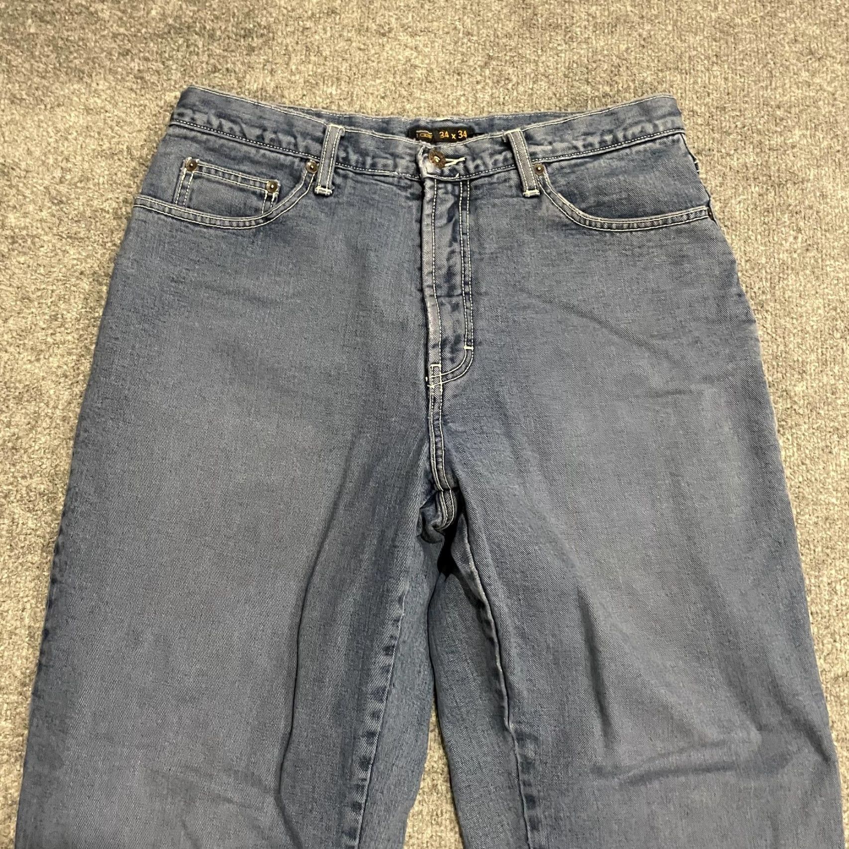 J.Crew J.Crew Jeans Mens 34x34 Blue Straight Leg Fleece Lined Thermal Insulated Winter Denim Pants Regular Straight Mens Size US 34 / EU 50 - 3 Thumbnail