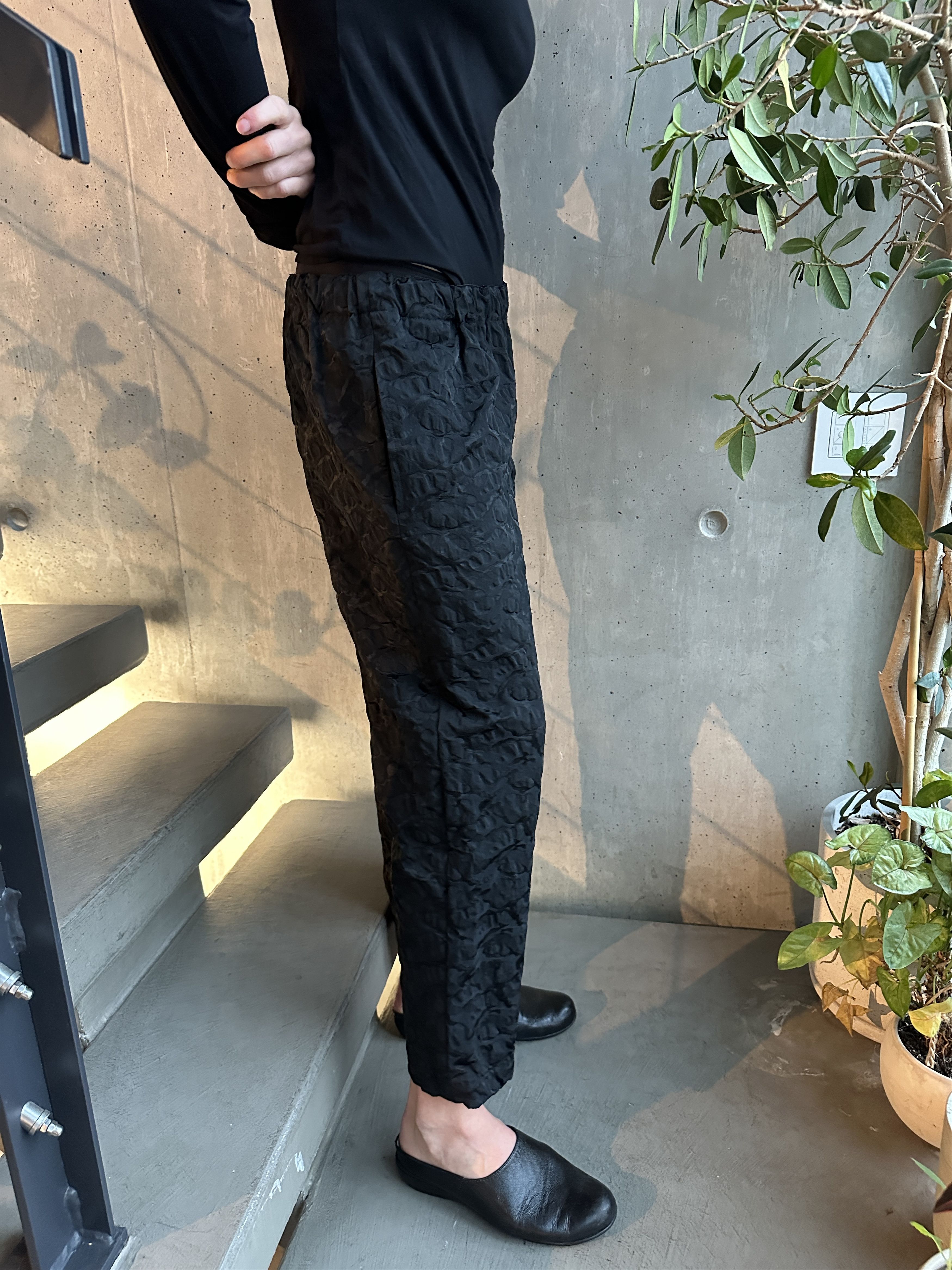 Comme des Garcons Textured black pant Size 34" / US 12 / IT 48 - 5 Thumbnail