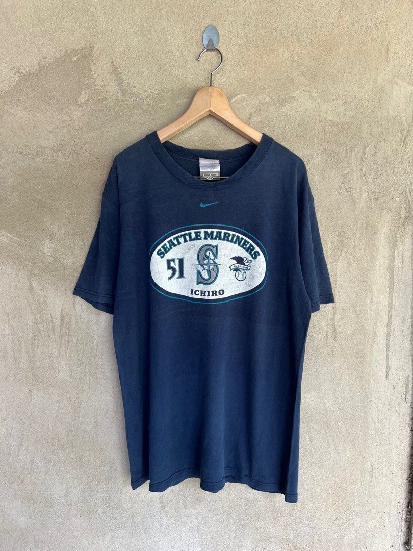 Nike Vintage 90s NIKE Seattle Marines Baseball Tshirt Size M Size US M / EU 48-50 / 2 - 2 Thumbnail