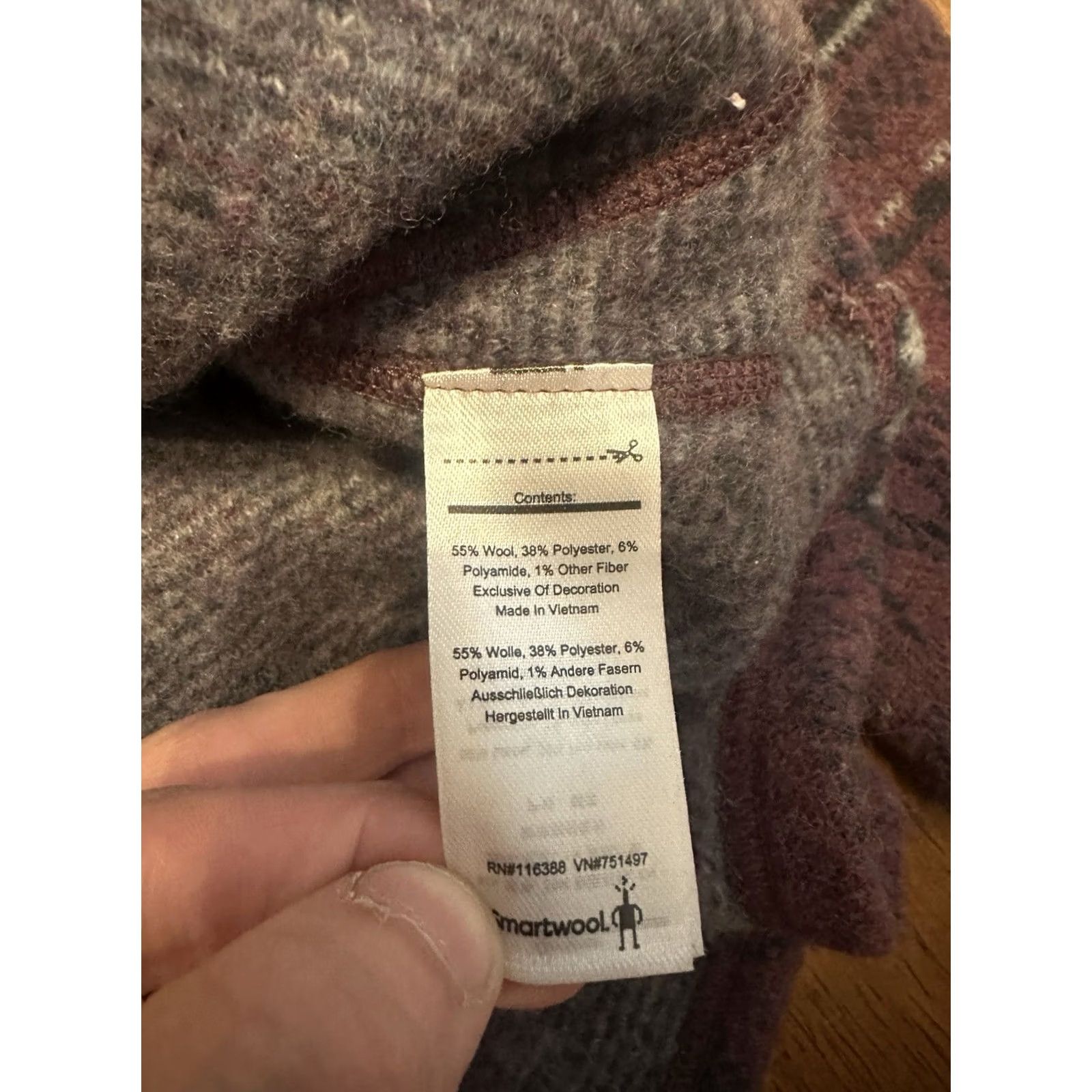 Smartwool Smartwool Hudson Trail Cowl Neck Pullover Aztec Sweater Medium Women’s Purple Shirt Pullover Womens Size M / US 6-8 / IT 42-44 - 4 Thumbnail