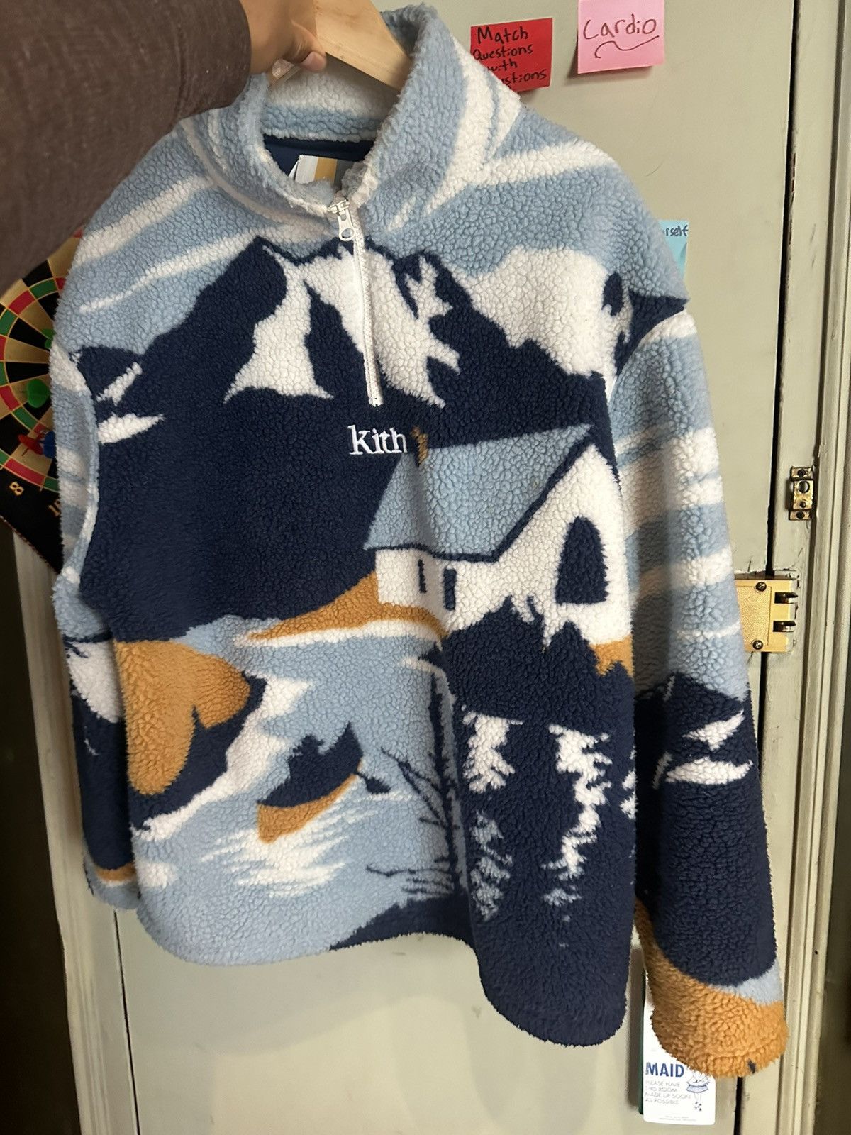 Kith Kith Lakeside Claremont Sherpa Quarter Zip 'Summit' Size US M / EU 48-50 / 2 - 9 Thumbnail