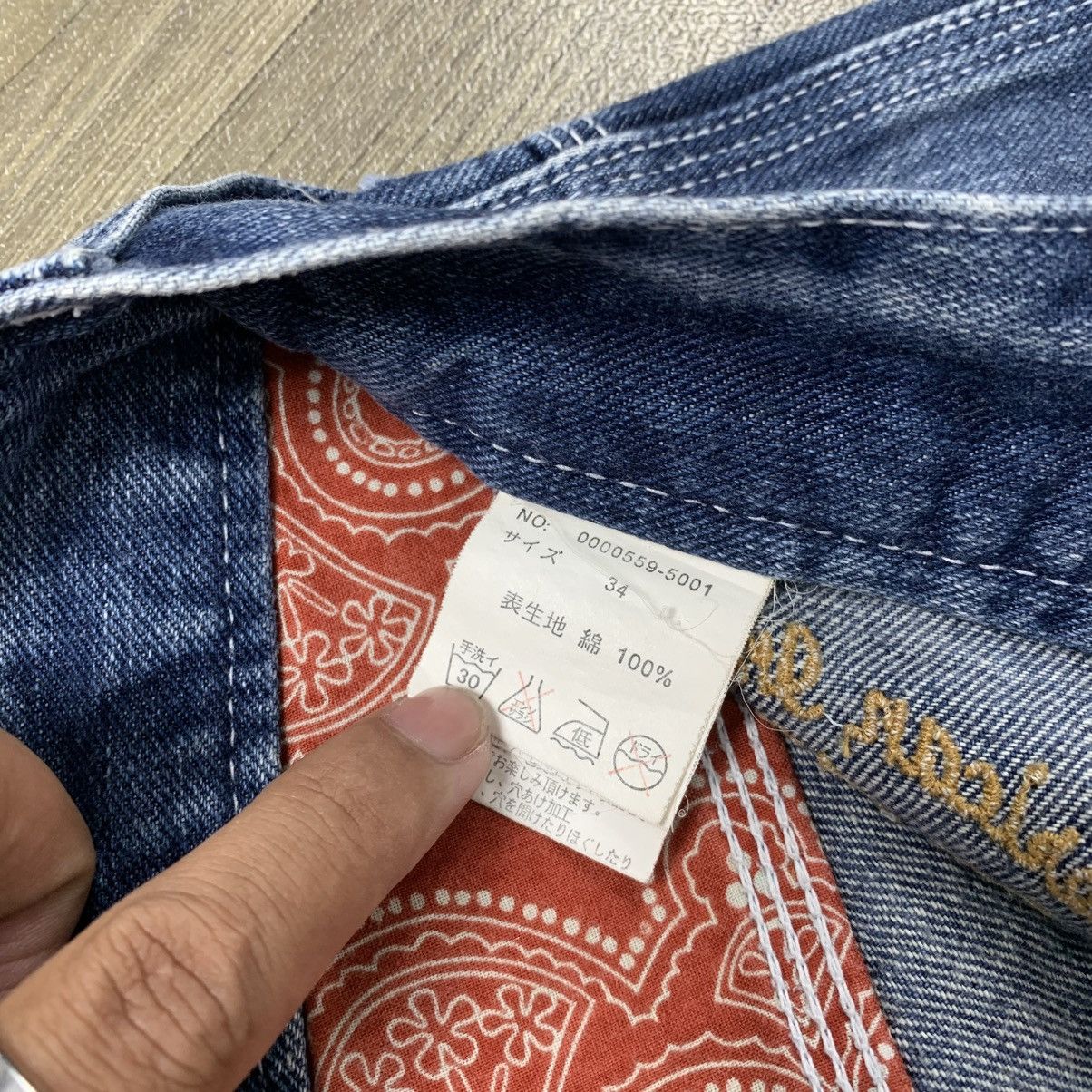 14th Addiction × If Six Was Nine × Japanese Brand Mind Of USA Patchwork Boro Distressed Double Knee Pants Size US 33 - 7 Thumbnail