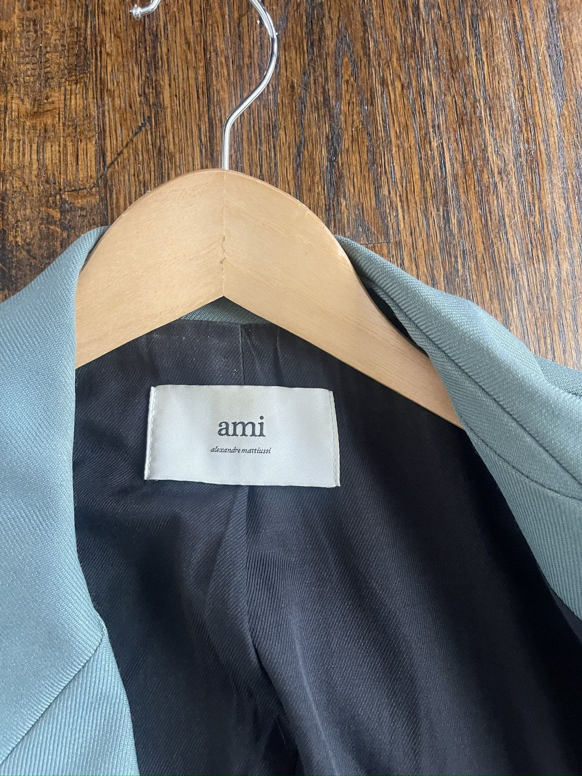 AMI AMI Teal/Blue/Green Mens Blazer L Size 42R - 6 Thumbnail