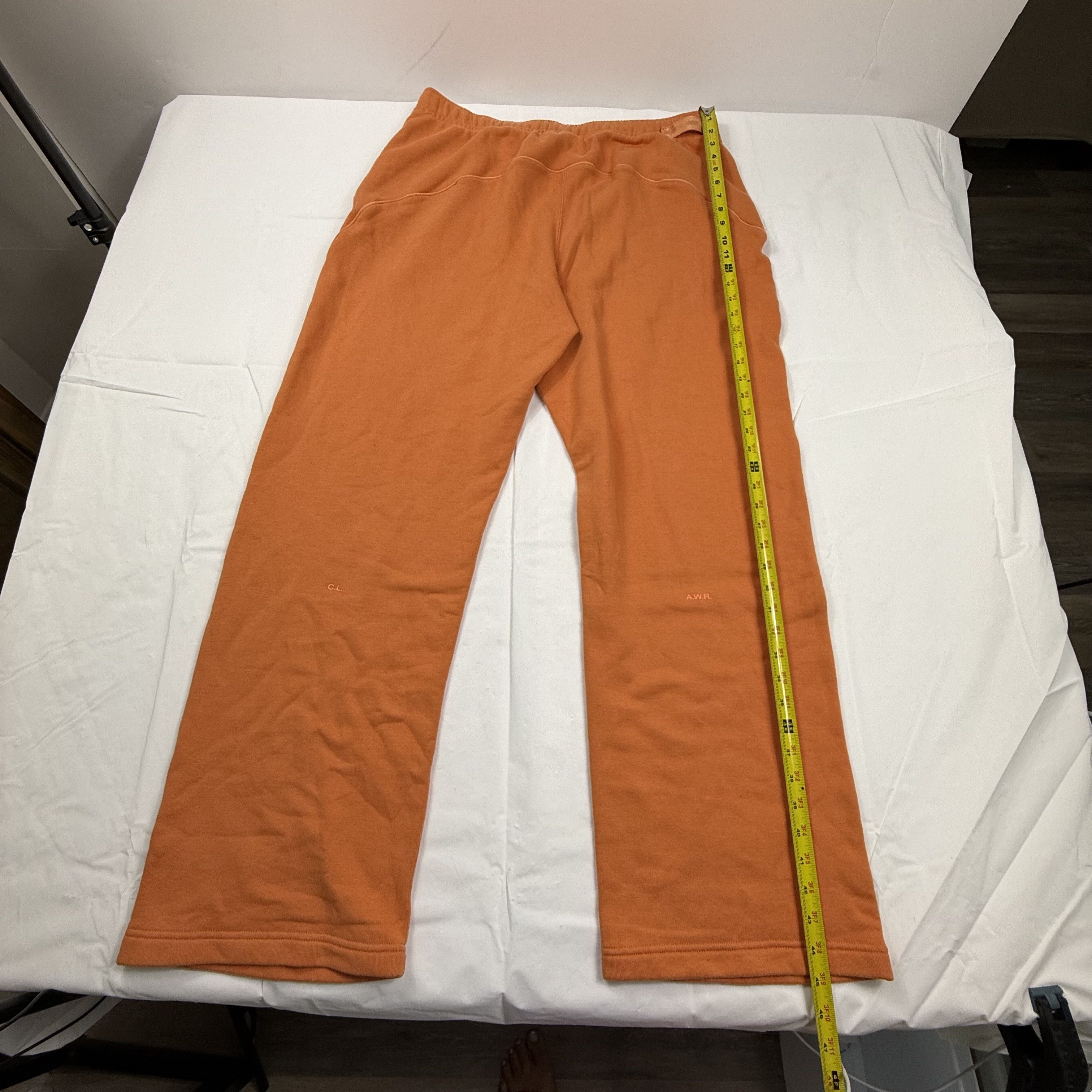 NOCTA × Nike Nike NOCTA Sunset Sweatpants Orange Wide Leg Fleece Joggers Size US 43 - 9 Thumbnail