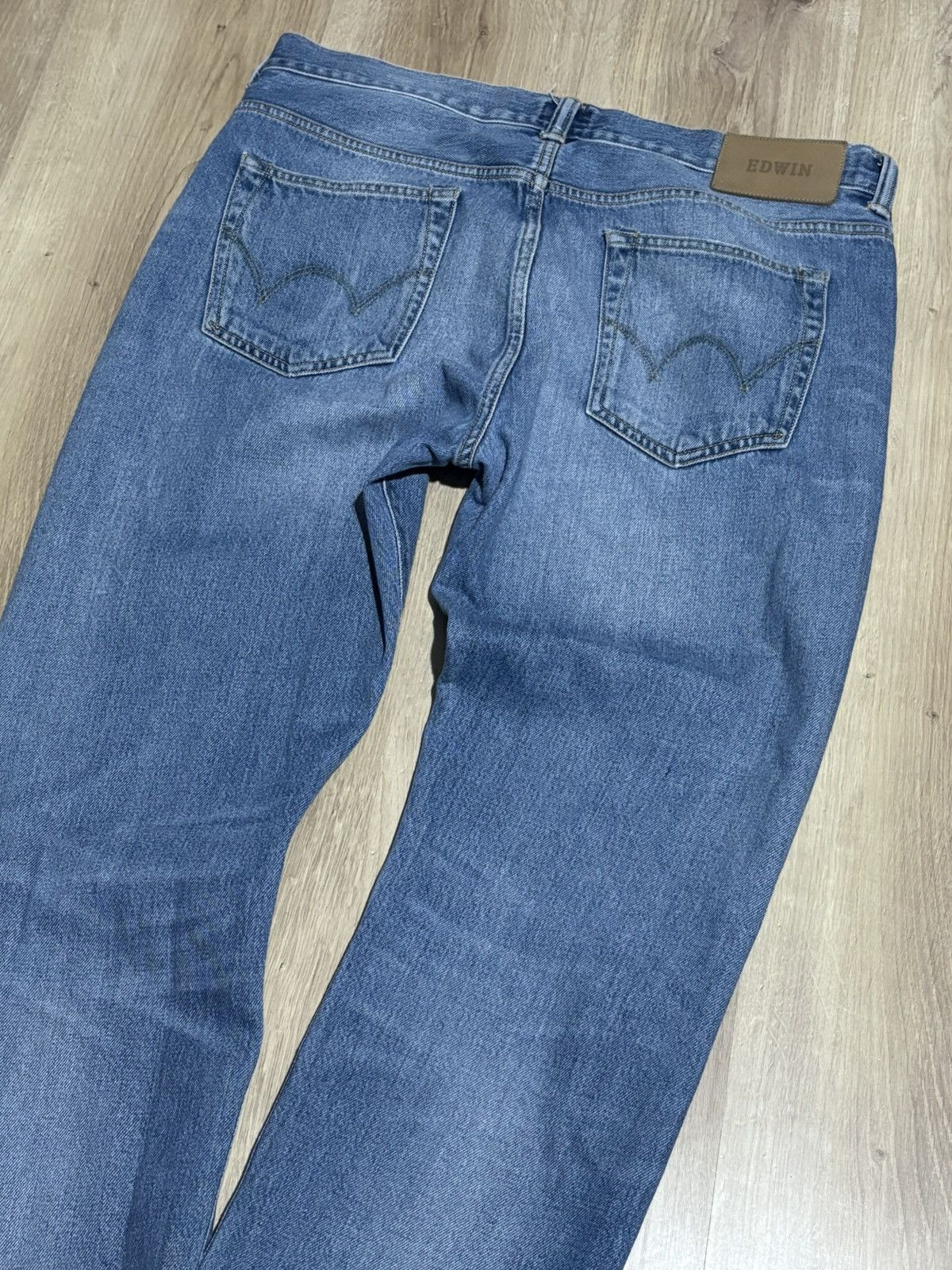 Edwin × Japanese Brand × Vintage Vintage Edwin Distressed Faded Jeans Denim Pants W34 Size US 34 / EU 50 - 3 Thumbnail