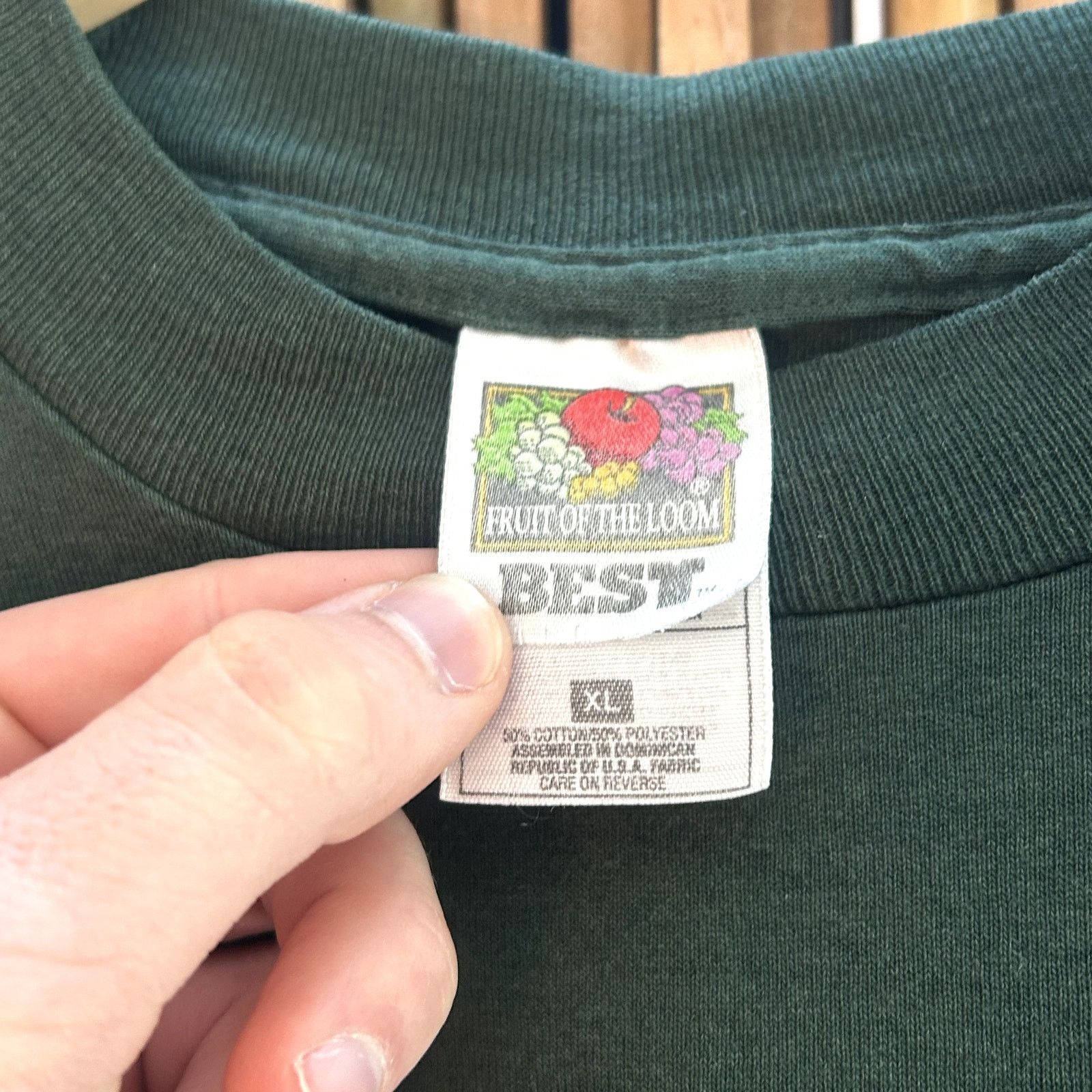 Fruit Of The Loom Vintage 90s Funny Packers T-Shirt XL Size US XL / EU 56 / 4 - 4 Thumbnail