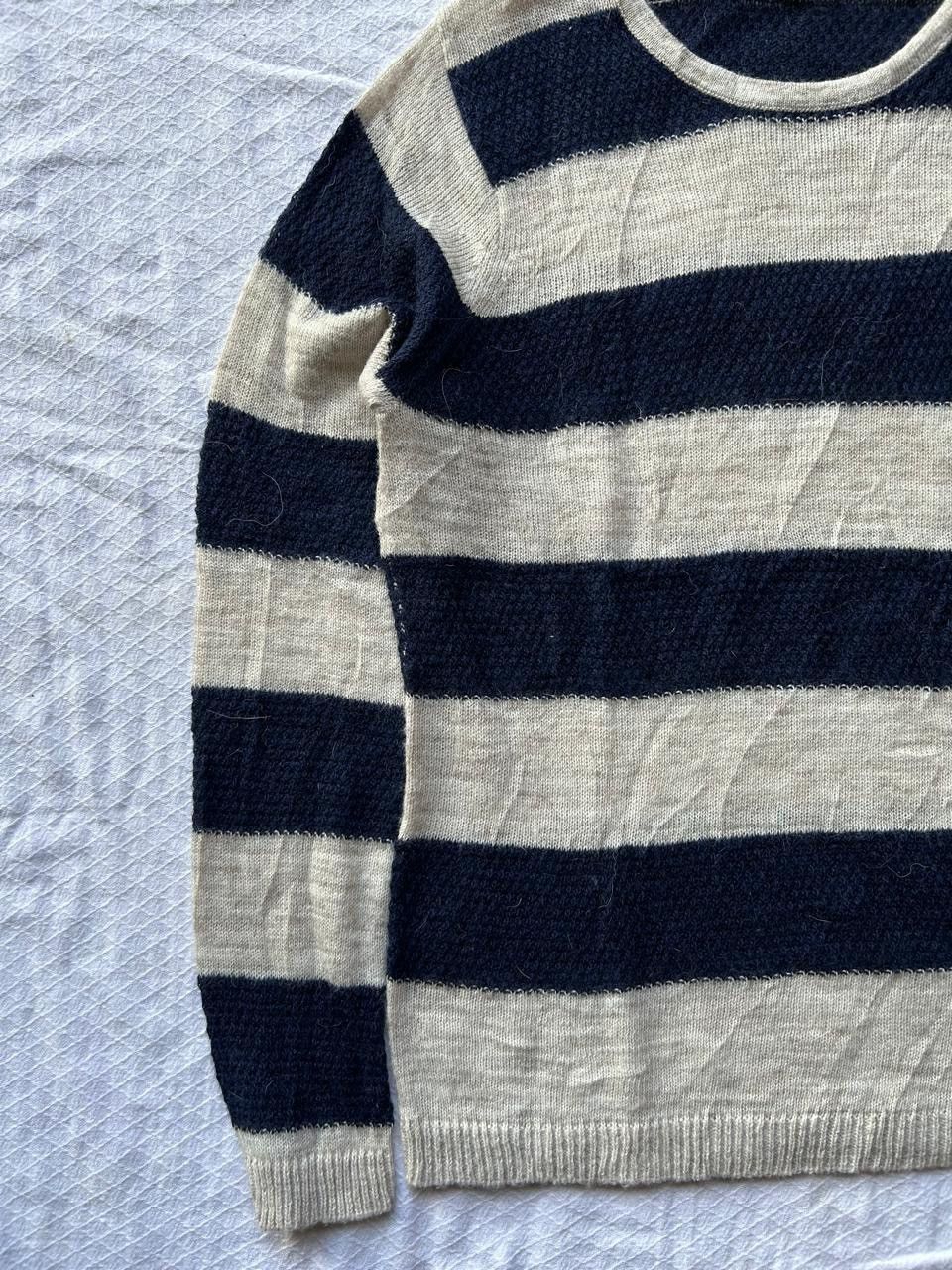 Japanese Brand Good day japanese knitted striped longlseeve Size US M / EU 48-50 / 2 - 6 Thumbnail