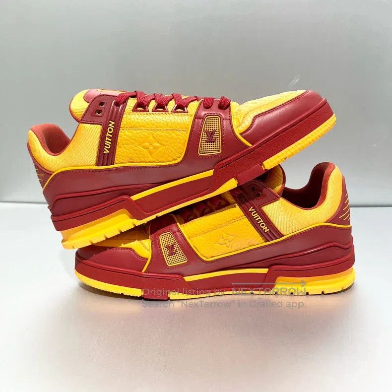 Louis Vuitton Louis Vuitton Trainer Tomato Scrambled Egg Color Matching Size US 8 / EU 41 - 4 Thumbnail