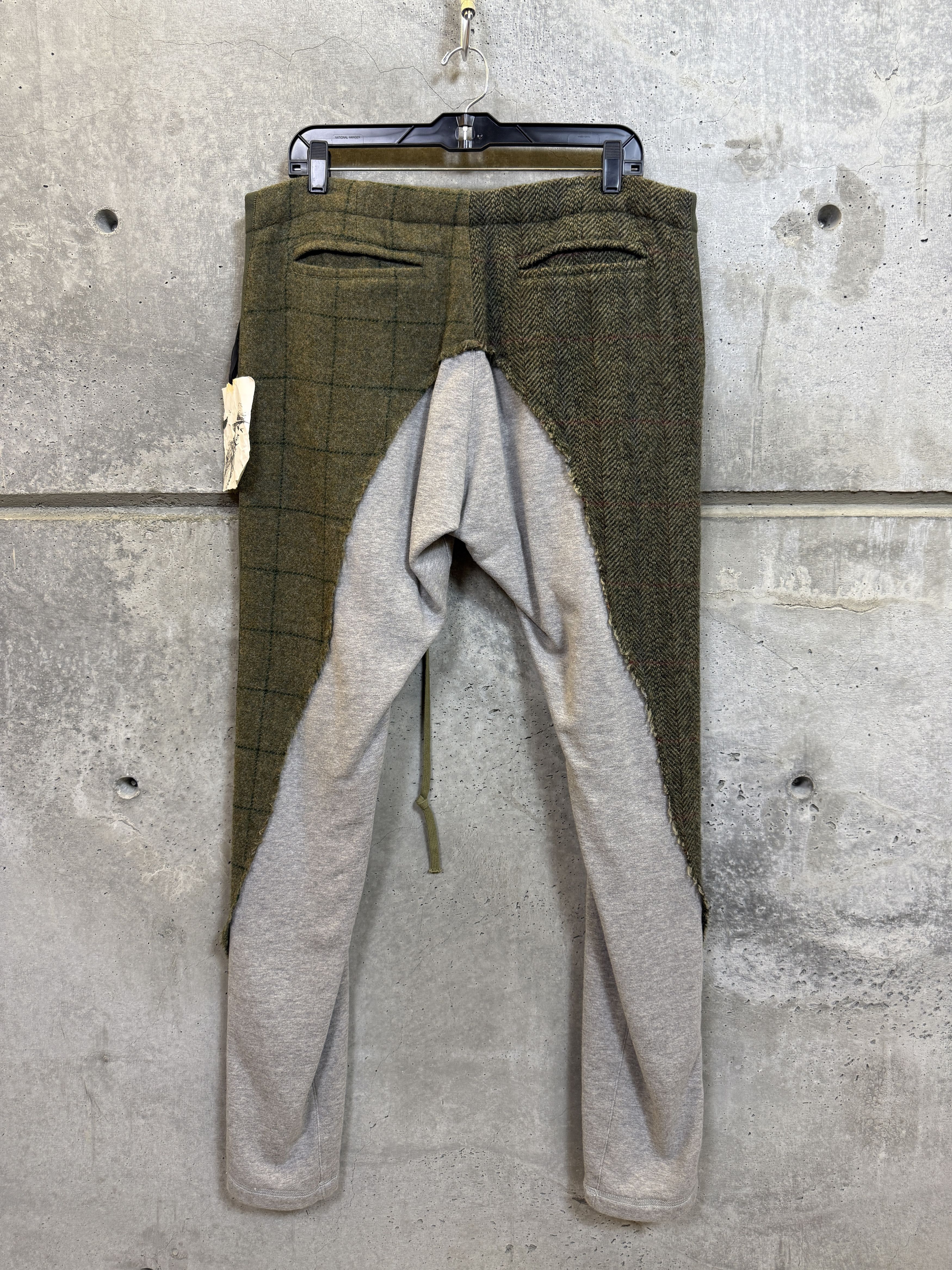 Greg Lauren $1.4k Greg Lauren 50/50 Army Tweed / Terry Long Pant Size US 34 / EU 50 - 2 Thumbnail