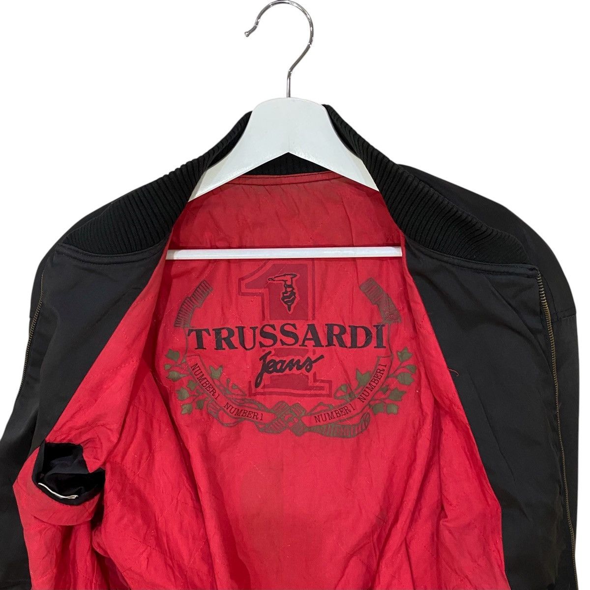 Trussardi ⚡️VINTAGES TRUSSARDI RACING BIG LOGO BOMBERS JACKET Size US L / EU 52-54 / 3 - 8 Thumbnail