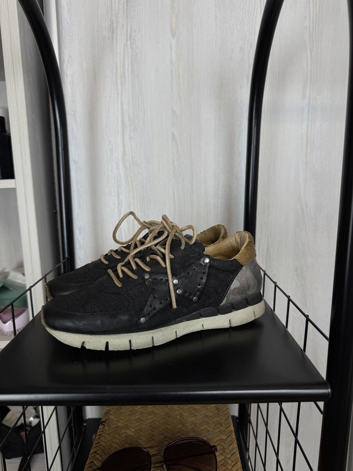A.S.98 A.S. 98 black leather camo backside sneakers Size US 6.5 / IT 36.5 - 7 Thumbnail