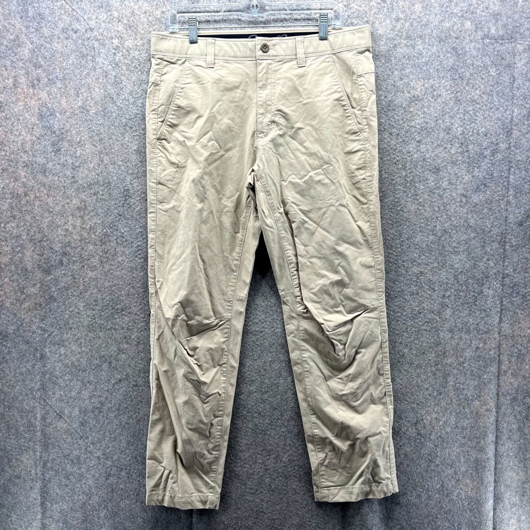 Eddie Bauer Eddie Bauer Pants Men 34x30 Chino Beige Cotton Nylon Straight Regular Primary Knit? Size US 34 / EU 50 - 2 Thumbnail