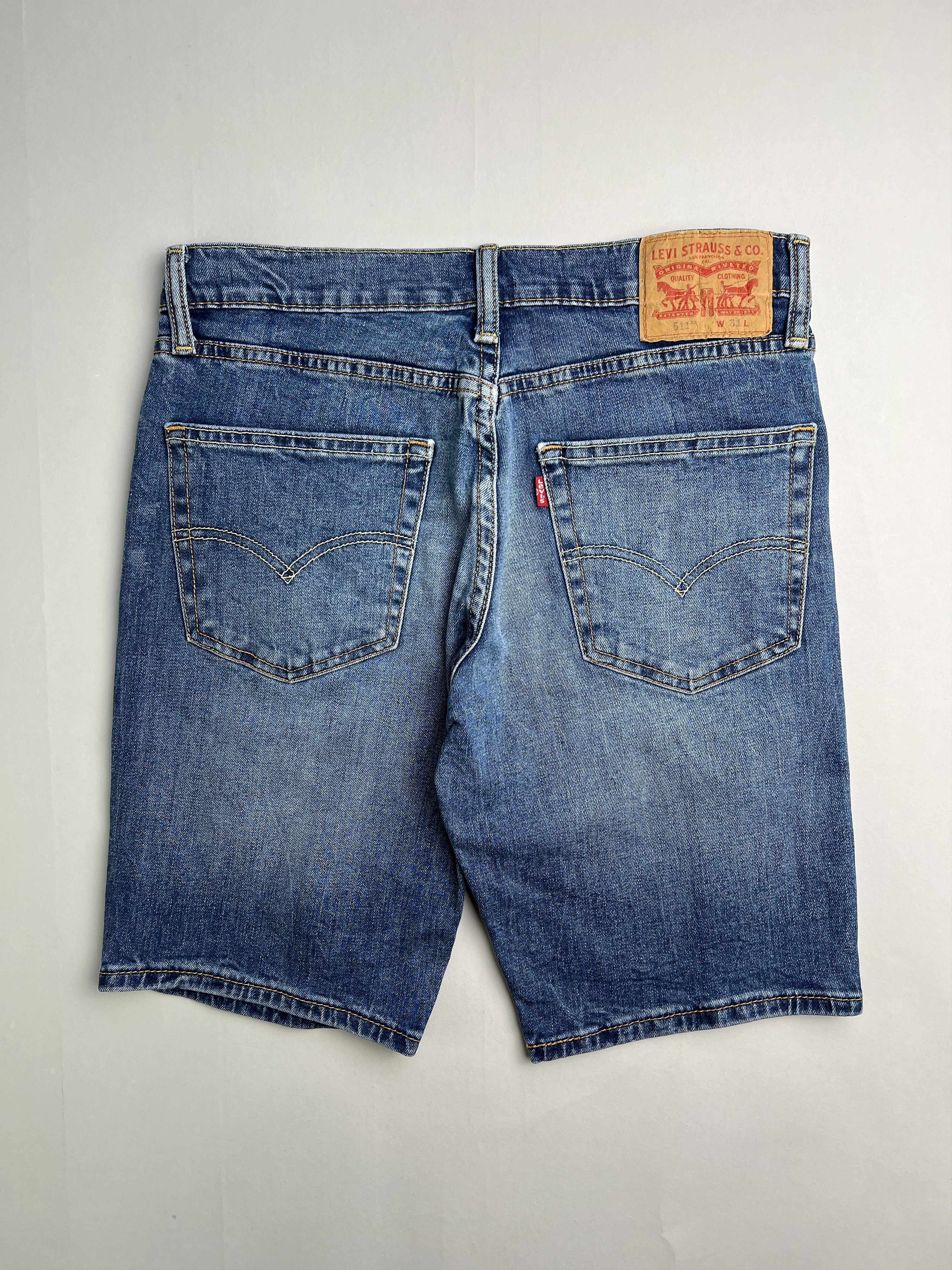 Levi's Levis 511 Jeans Shorts Light Wash W31 Size US 31 - 4 Thumbnail
