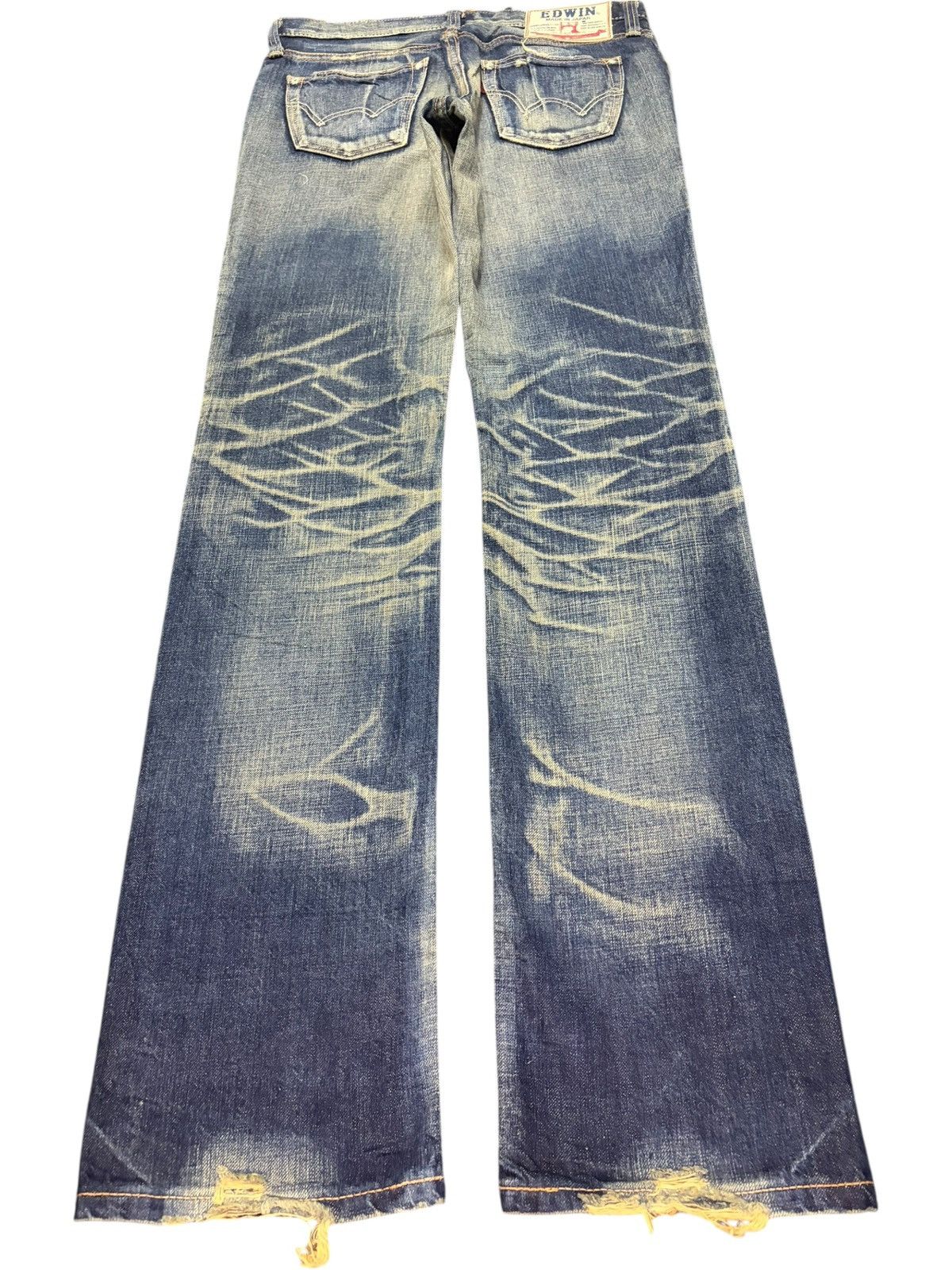 Edwin Vintage Japanese Edwin Rusty Mud Wash Distressed Jeans Size 29" - 2 Thumbnail