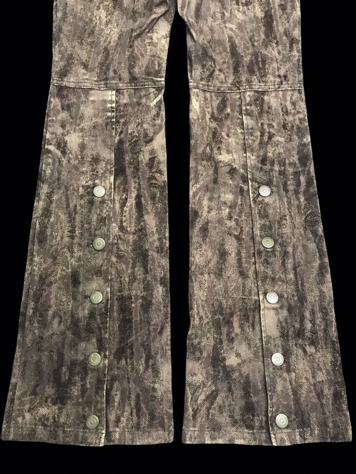Designer × Tornado Mart 💥ARTISANAL💥FLARE TORNADO MART VELVET FLORAL PANT F265 Size 28" / US 6 / IT 42 - 15 Thumbnail