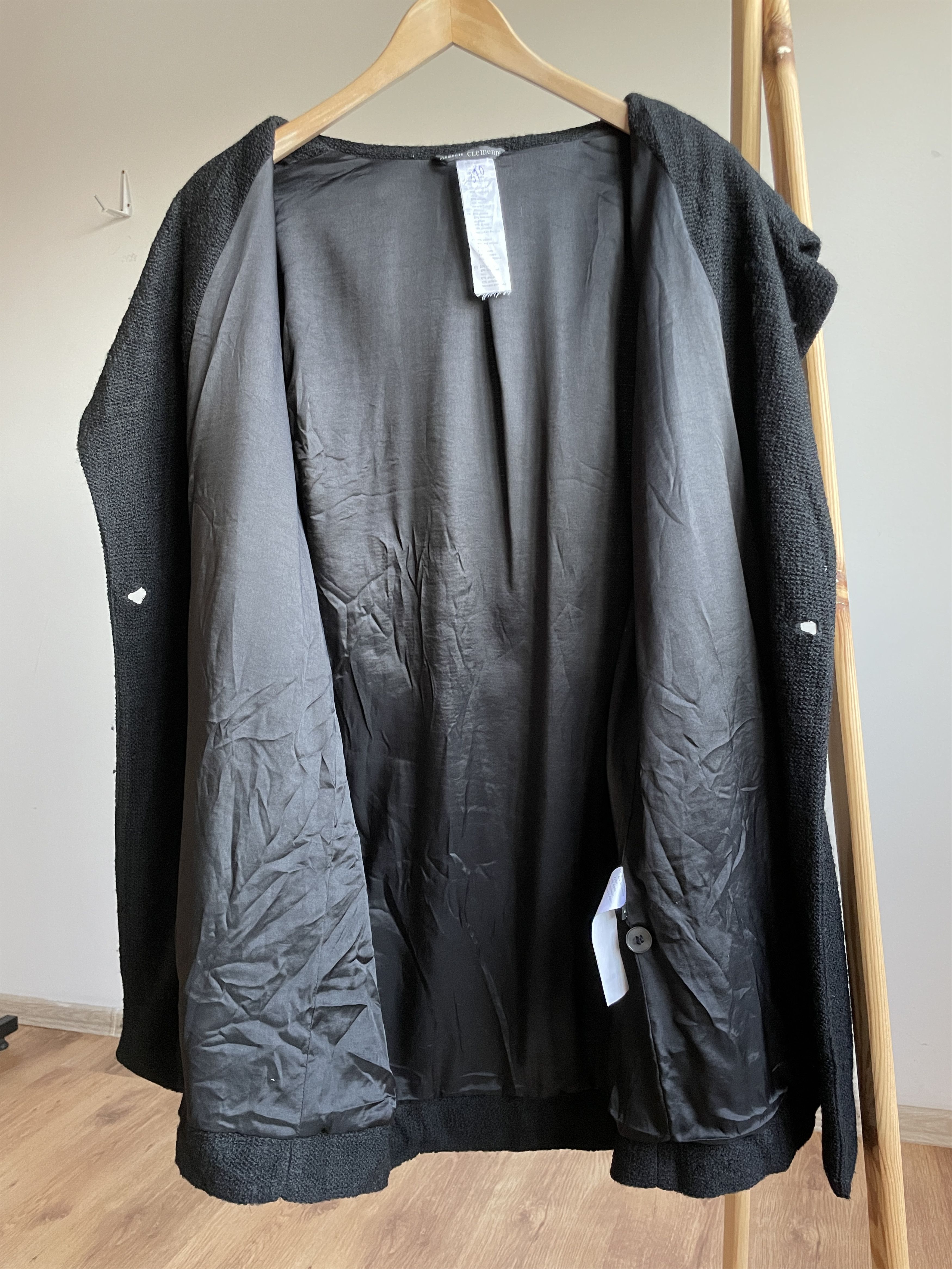 Other Elemente Clemente Viscose Wool Boucle Double Breasted Coat Size M / US 6-8 / IT 42-44 - 3 Thumbnail