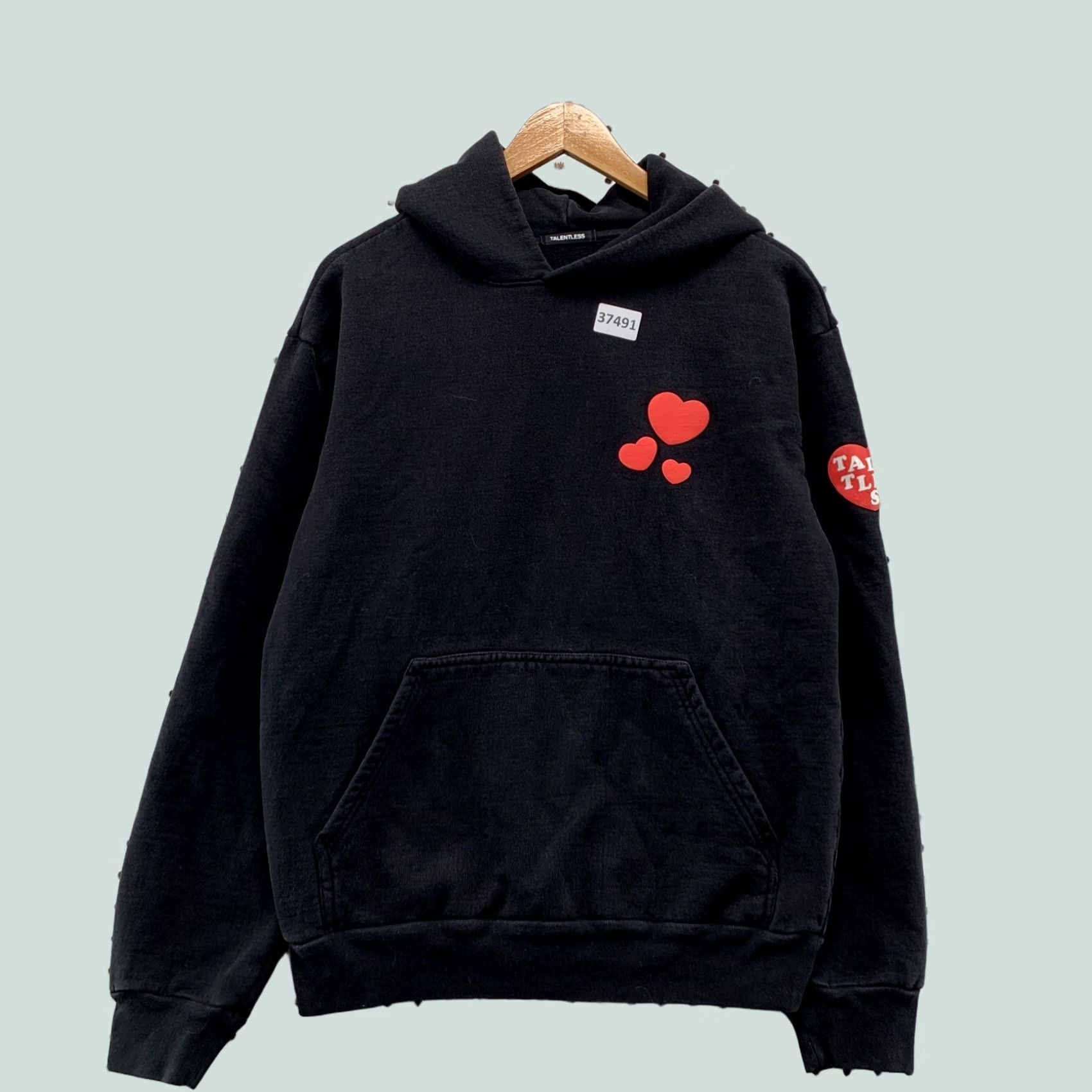 Talentless Talentless Hoodie Mens Small Black Show Me Love Heavyweight Hoodie Size US S / EU 44-46 / 1 - 1 Thumbnail