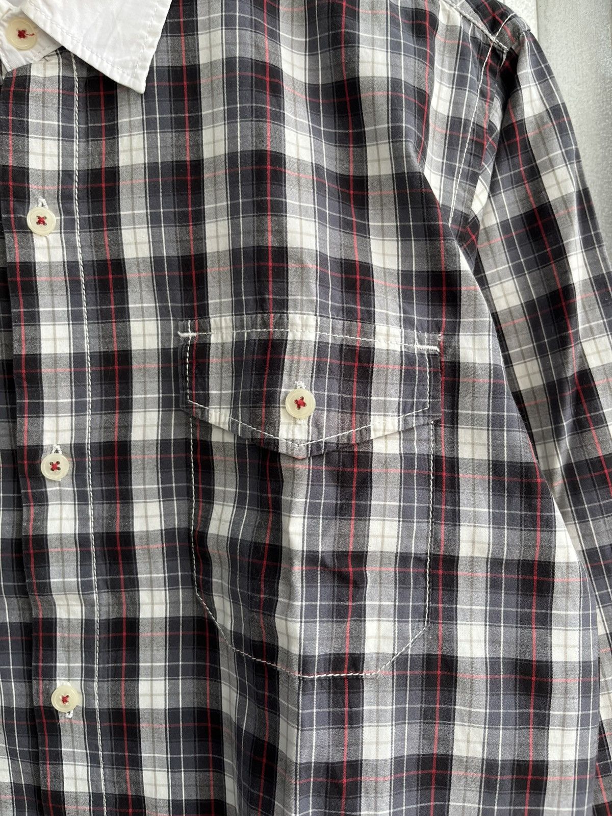 Issey Miyake Global work checkered button shirt Size US L / EU 52-54 / 3 - 3 Thumbnail