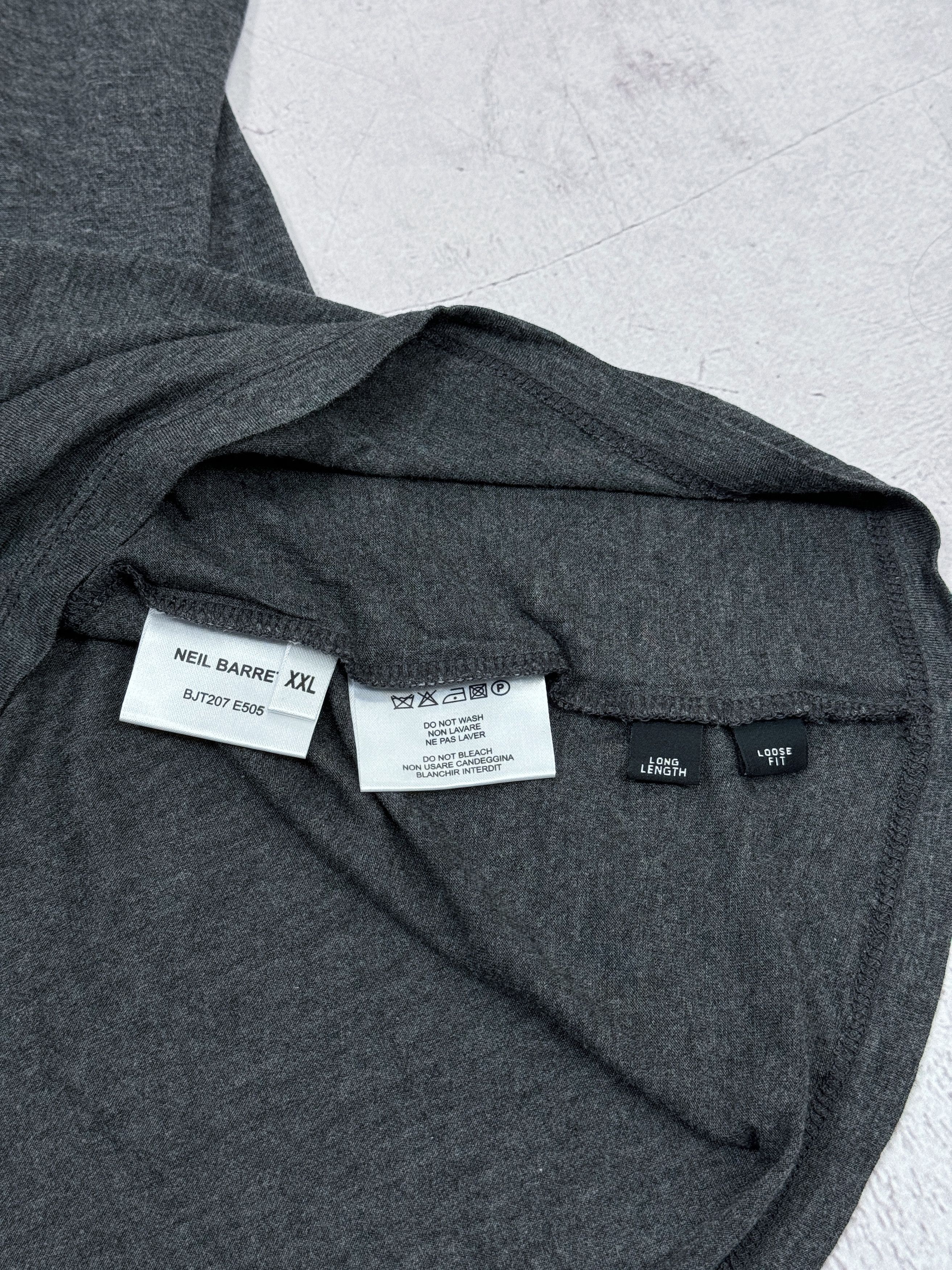 Neil Barrett Neil Barrett T-Shirt Viscose Gray Color Size US L / EU 52-54 / 3 - 10 Thumbnail