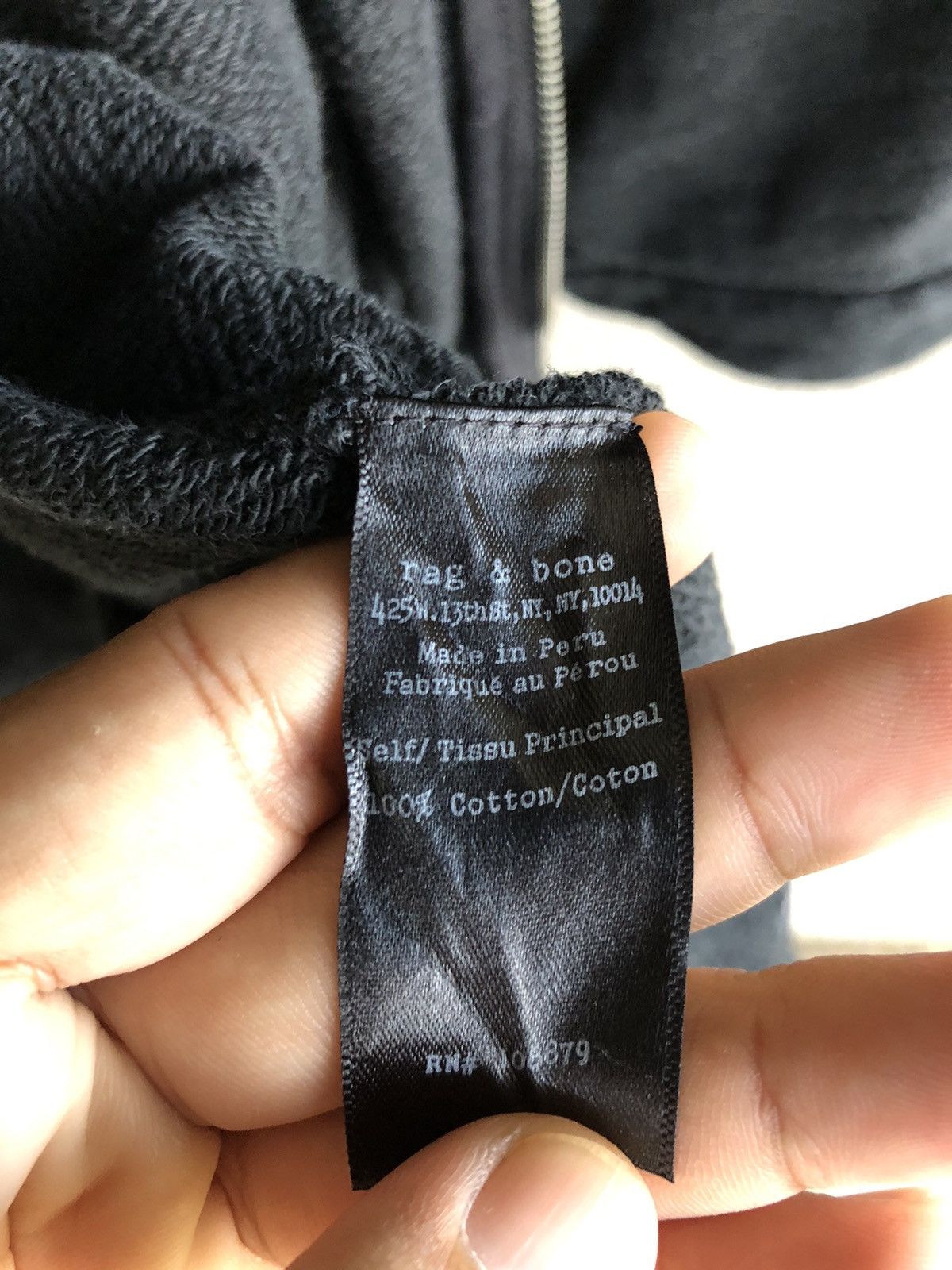 Rag & Bone Vintage Rag & Bone short sleeve zipper hoodie Size US L / EU 52-54 / 3 - 6 Thumbnail