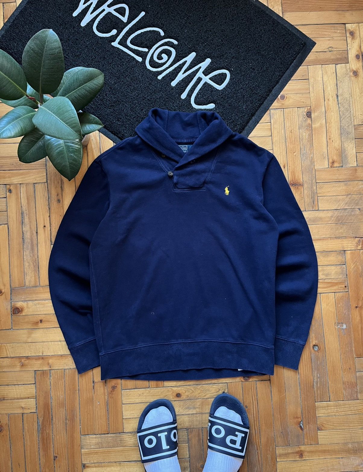 Polo Ralph Lauren Vintage Polo Ralph Lauren Small Logo Sweatshirt With Buttons Size US L / EU 52-54 / 3 - 1 Thumbnail