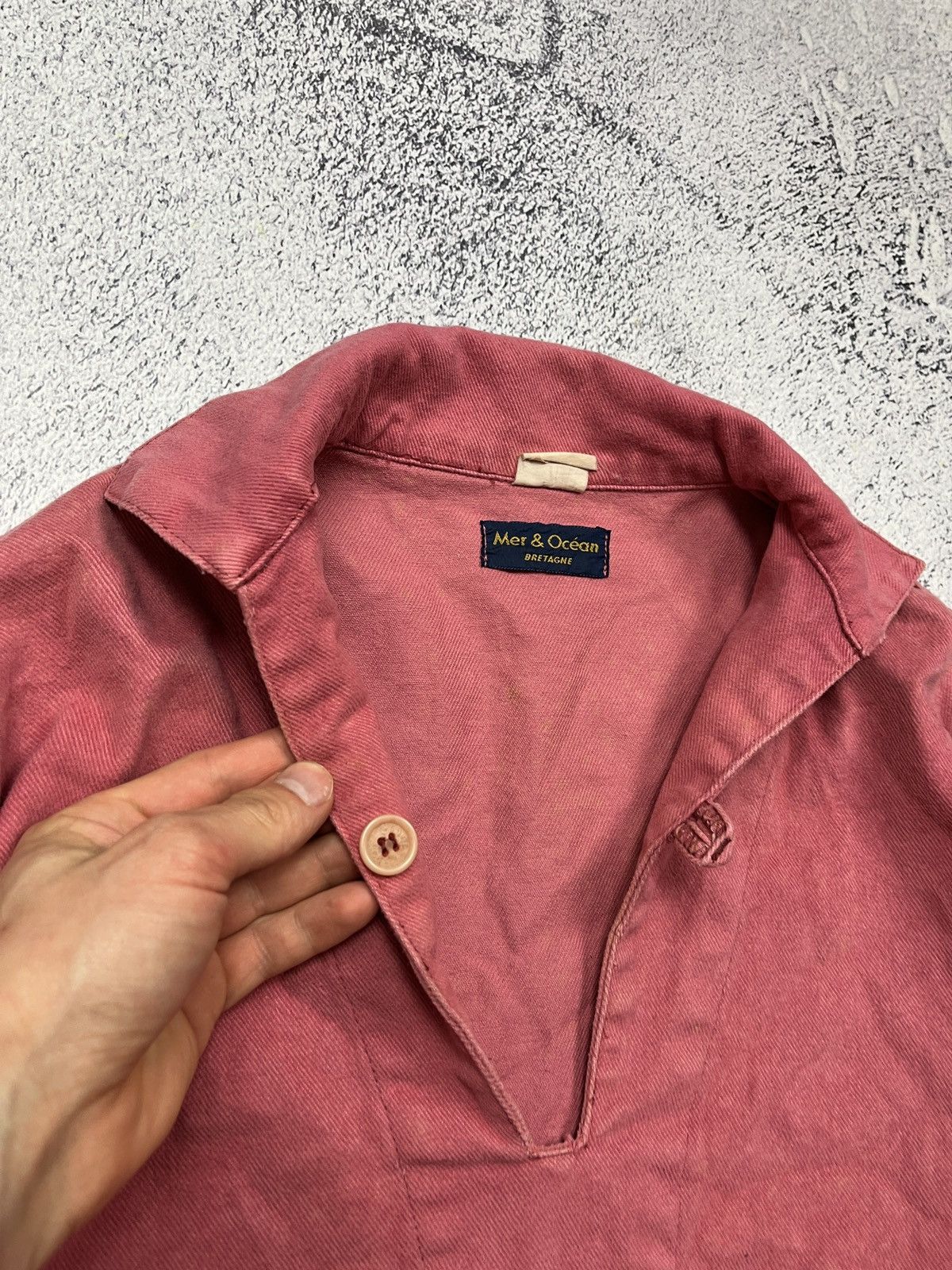 Le Laboureur 1980’s 90’s Vintage French Fisherman Chore Jacket Smock Rare Size US L / EU 52-54 / 3 - 9 Thumbnail