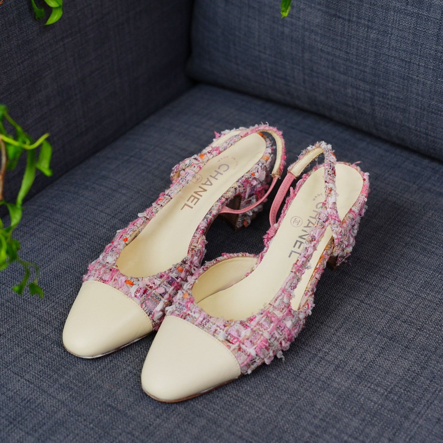 Chanel Chanel Knit Pink Sandals us_7-5 Women Size US 7.5 / IT 37.5 - 1 Thumbnail