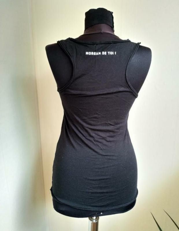 Morgan De Toi Morgan De Toi Black tank top zepra print sz S Size S / US 4 / IT 40 - 5 Thumbnail