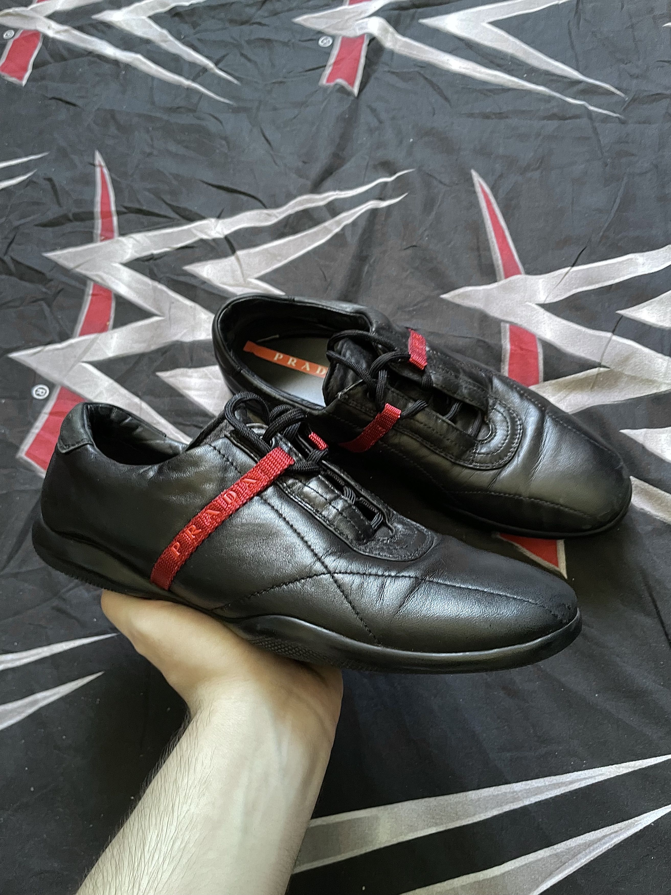 Designer × Prada × Vintage Vintage Prada Leather Sneakers