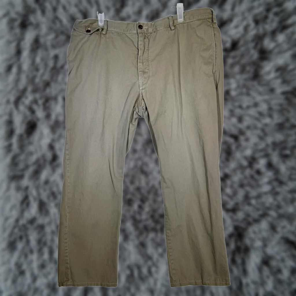 Polo Ralph Lauren VINTAGE Polo Ralph Lauren Pants Mens 40x30 Khaki Classic Fit Casual Chino Flat Front Size US L / EU 52-54 / 3 - 1 Thumbnail