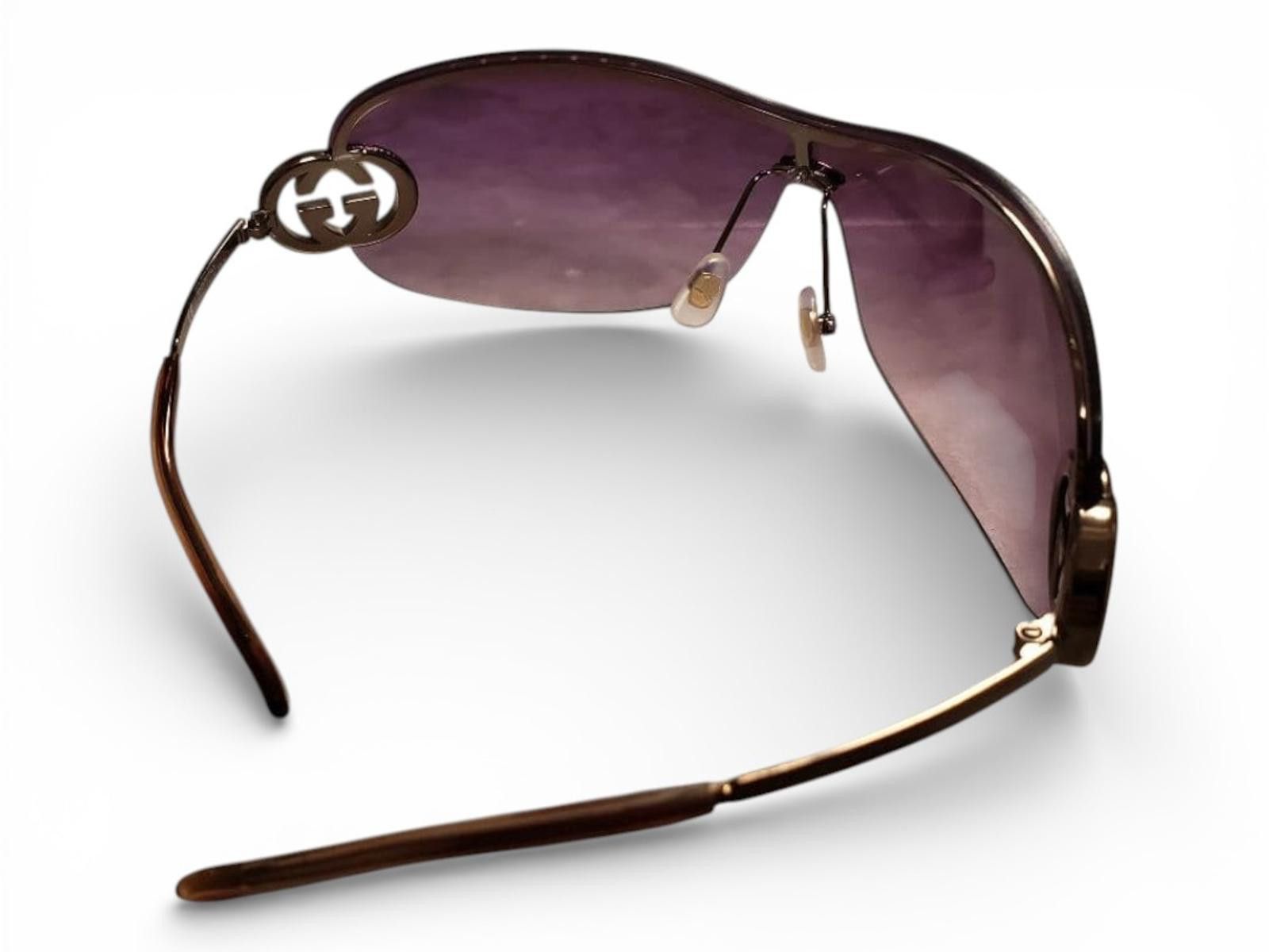 Gucci Gucci - Women's Purple Lens Sunglasses Size ONE SIZE - 3 Thumbnail